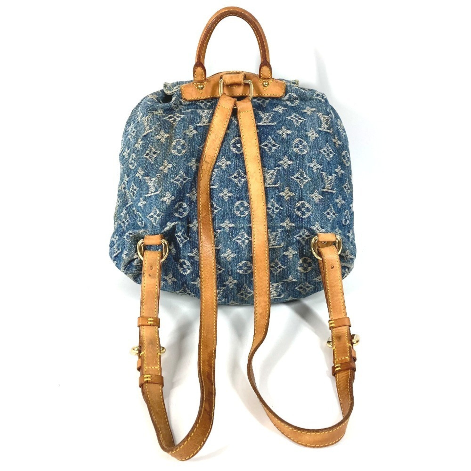 Louis Vuitton Blue Monogram Denim Backpack (Pre-Owned)
