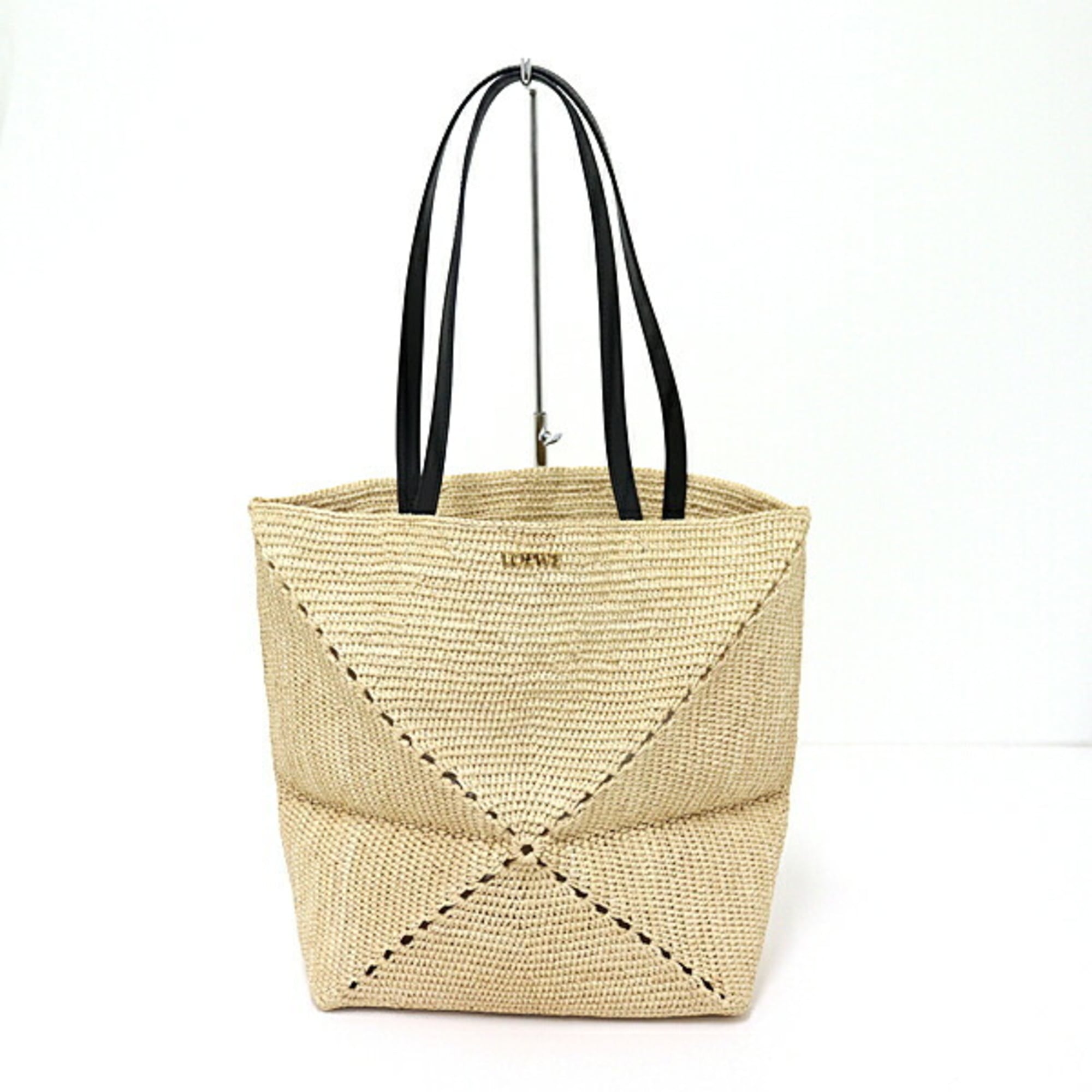 Loewe Raffia Leather Tote Bag (Pre-Owned)