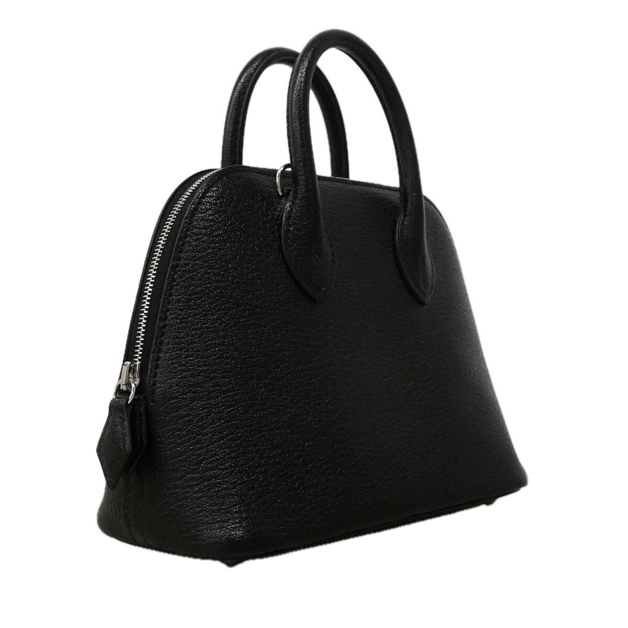 Hermes Black Chevre Myzore Leather Handbag (Pre-Owned)
