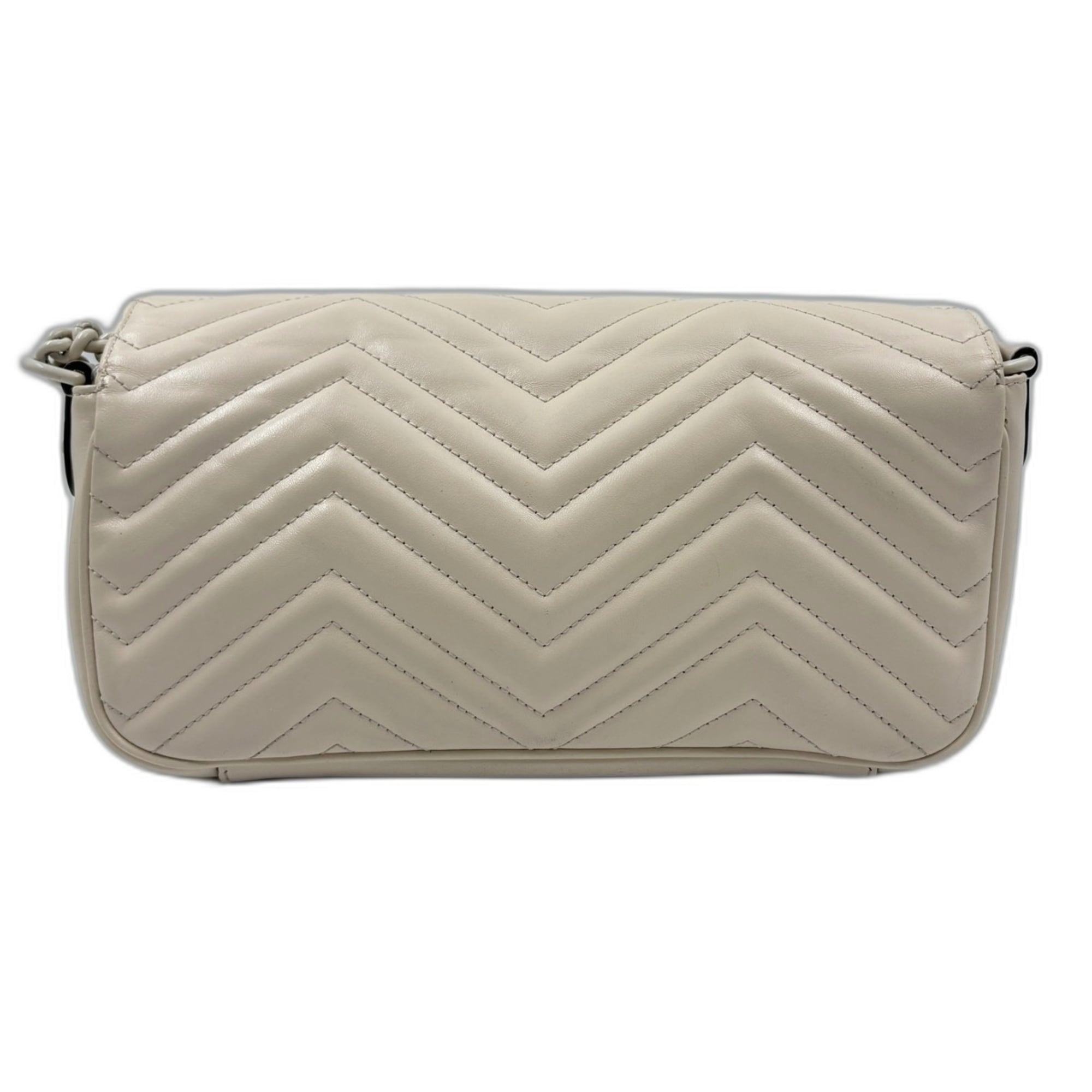 Gucci Gg Marmont Beige Shoulder Bag (Pre-Owned)
