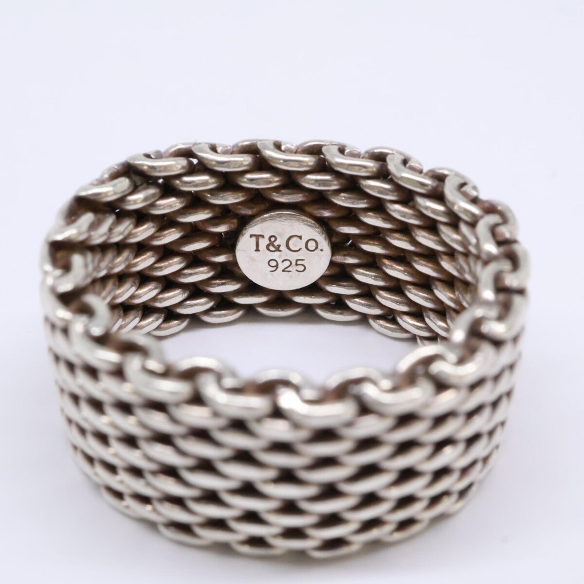 Tiffany Silver Silver 925 Band Ring (Pre-Owned)