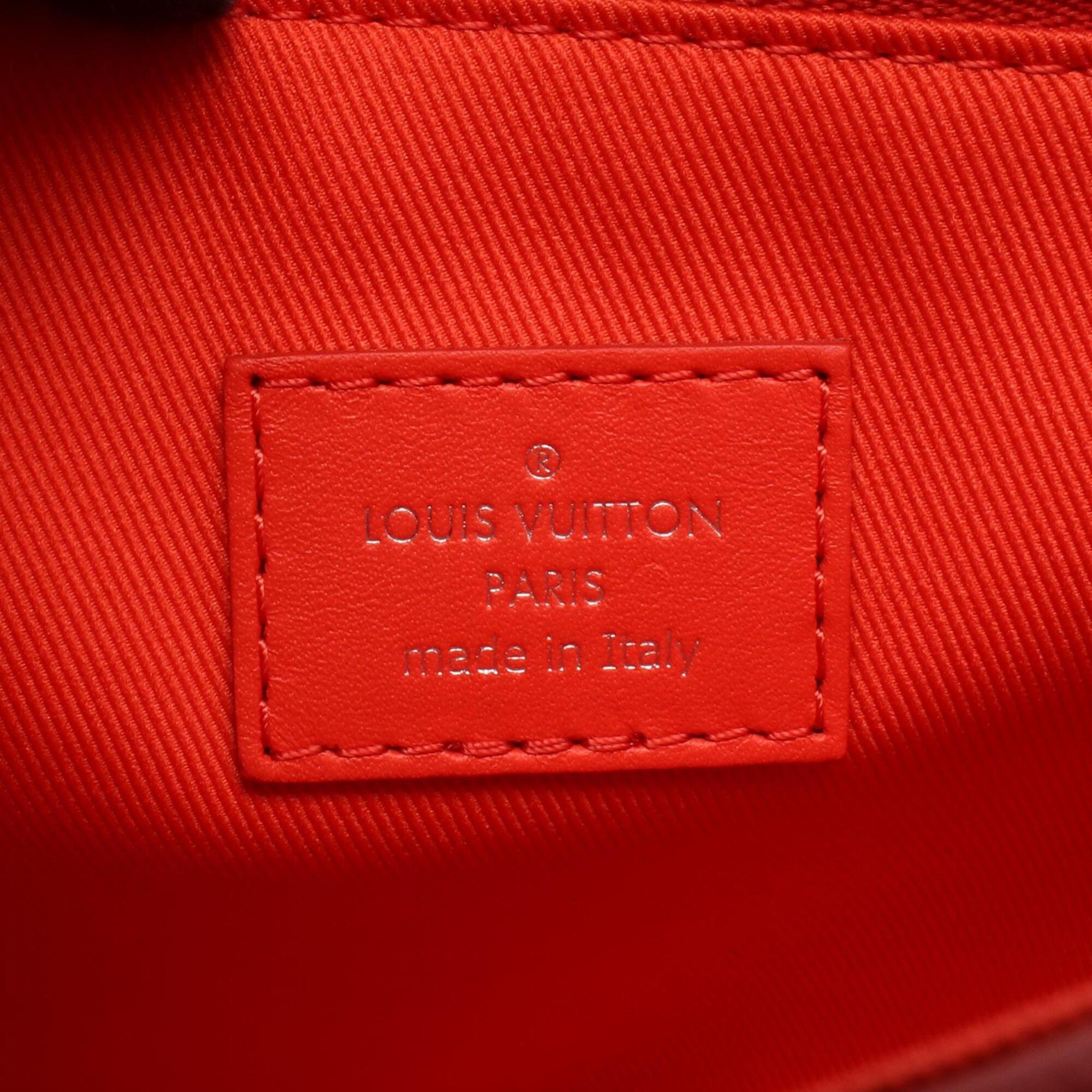 Louis Vuitton Red Color Leather Handbag (Pre-Owned)