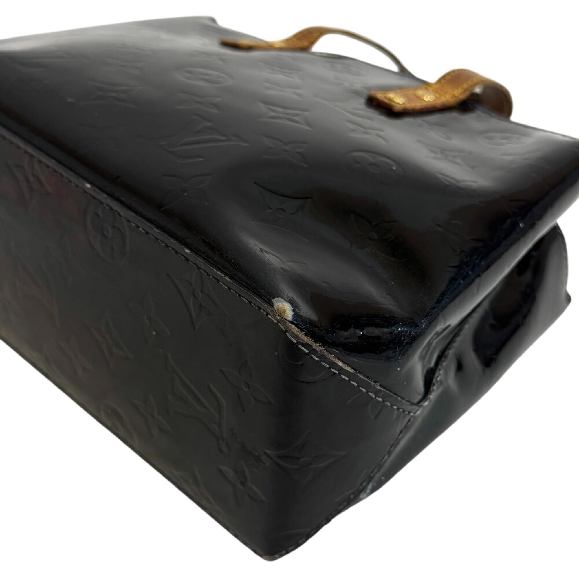 Louis Vuitton Amarante Black Galle Monogram Vernis Handbag (Pre-Owned)
