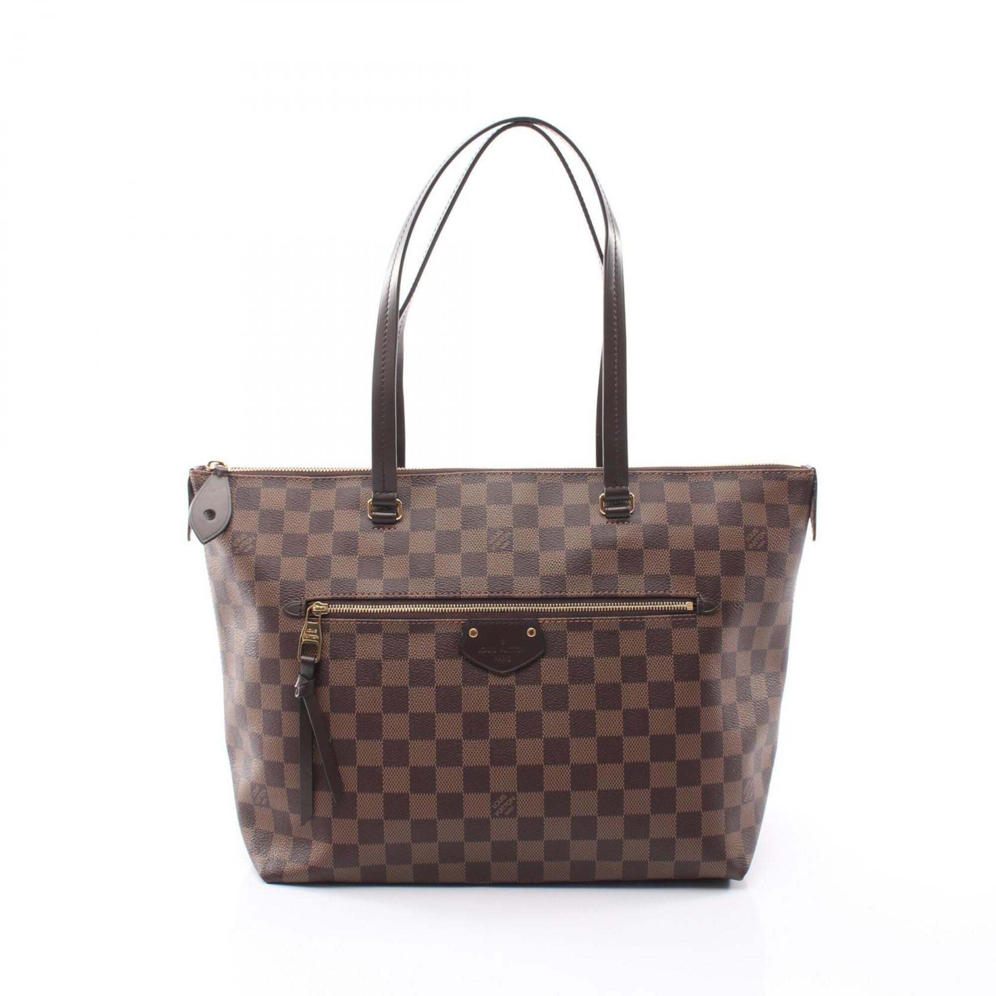 Louis Vuitton Brown Damier Canvas Coated Canvas Leather Handbag Tote Bag (Pre-Owned)
