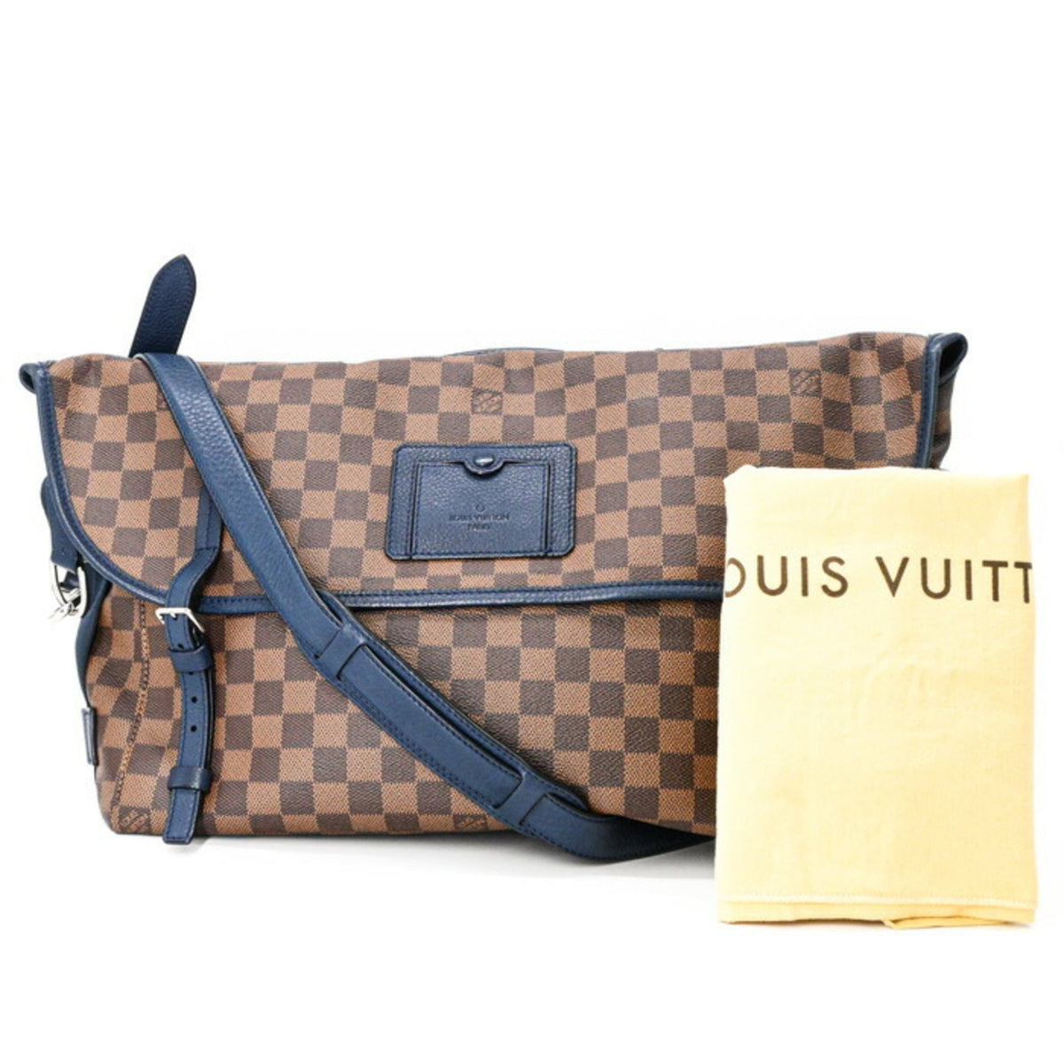 Louis Vuitton Damier Brown Dark Navy Damier Canvas Crossbody Bag Shoulder Bag (Pre-Owned)
