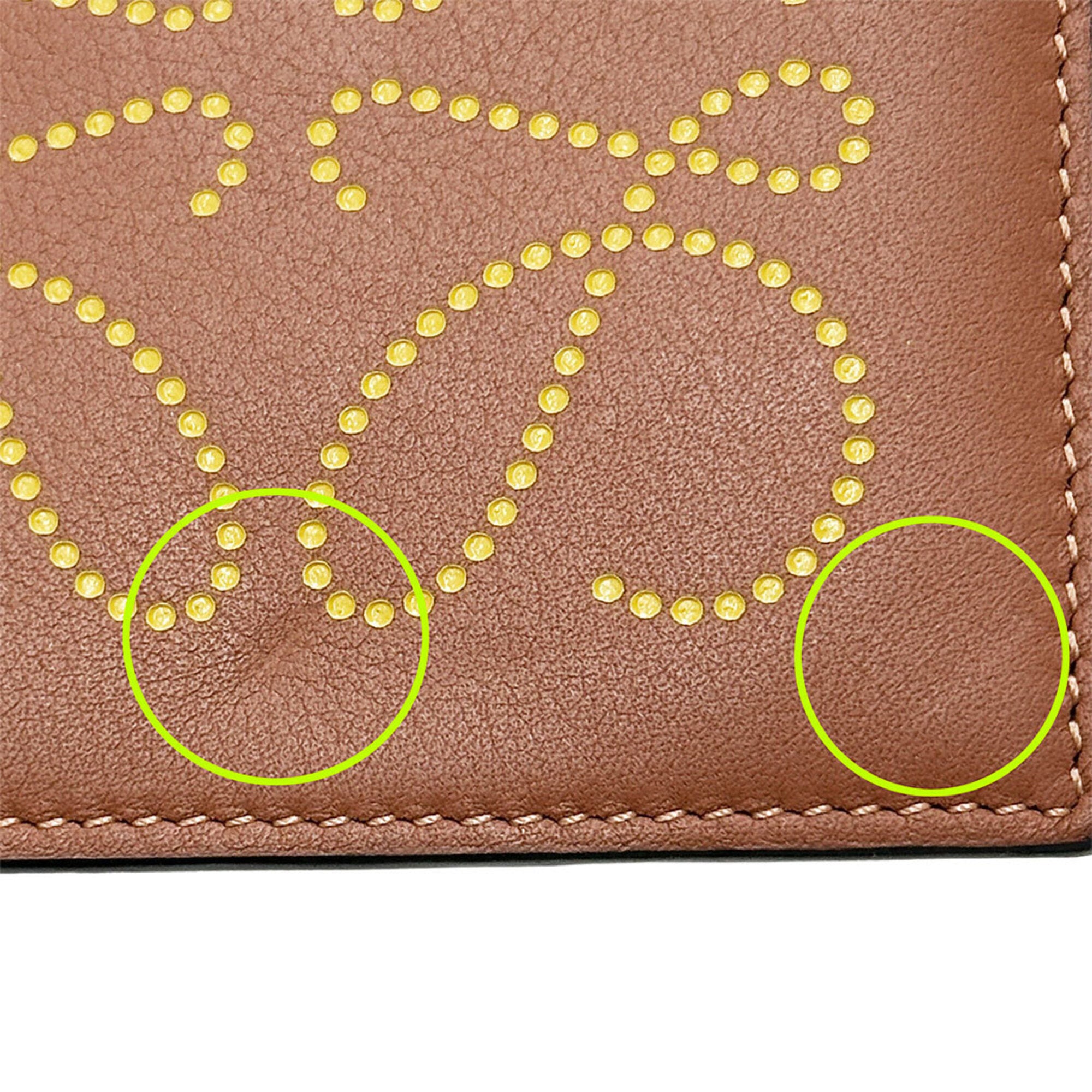 Loewe Brown Yellow Coin Purse/Coin Case (Pre-Owned)