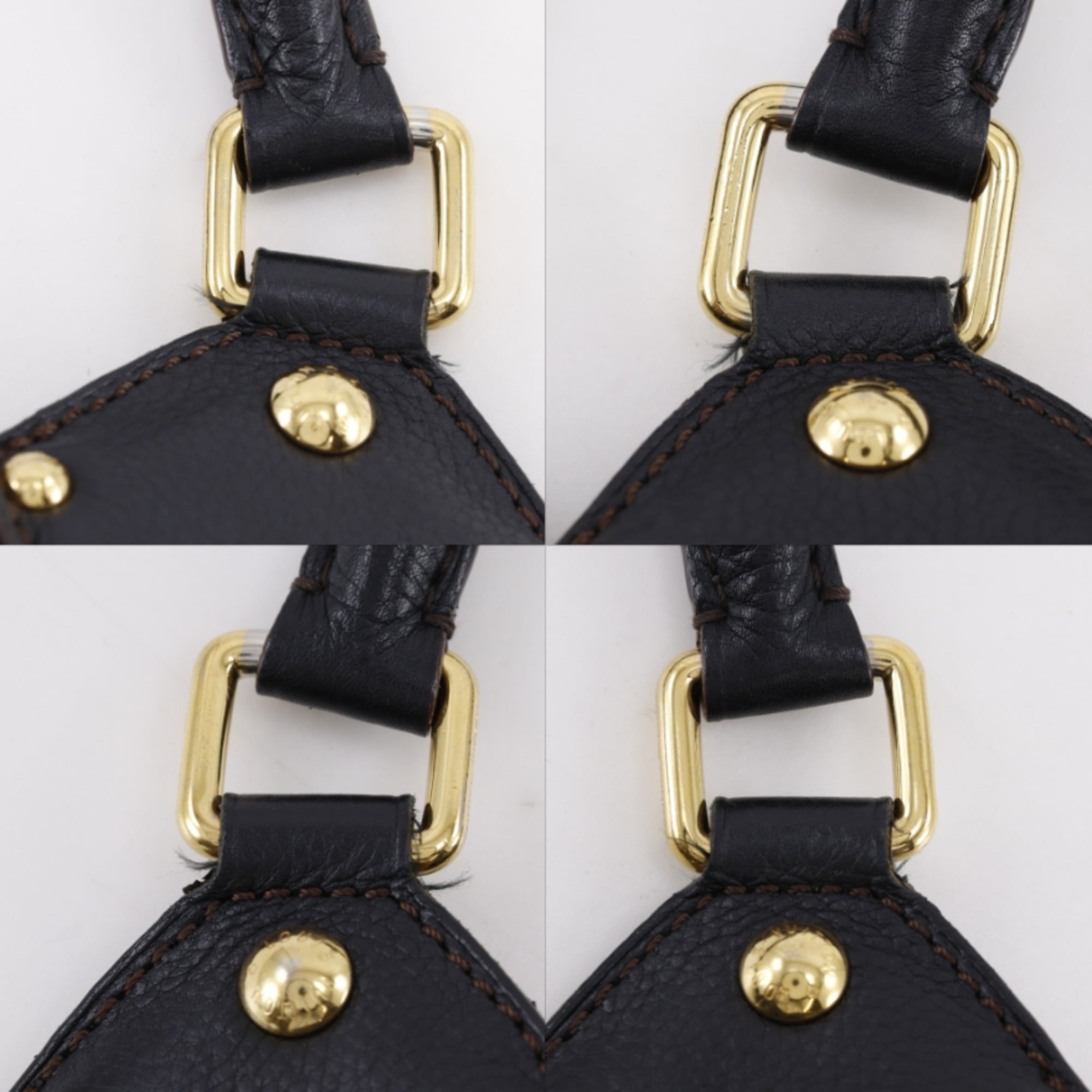 Louis Vuitton Black Noir Mahina Leather Tote Bag (Pre-Owned)