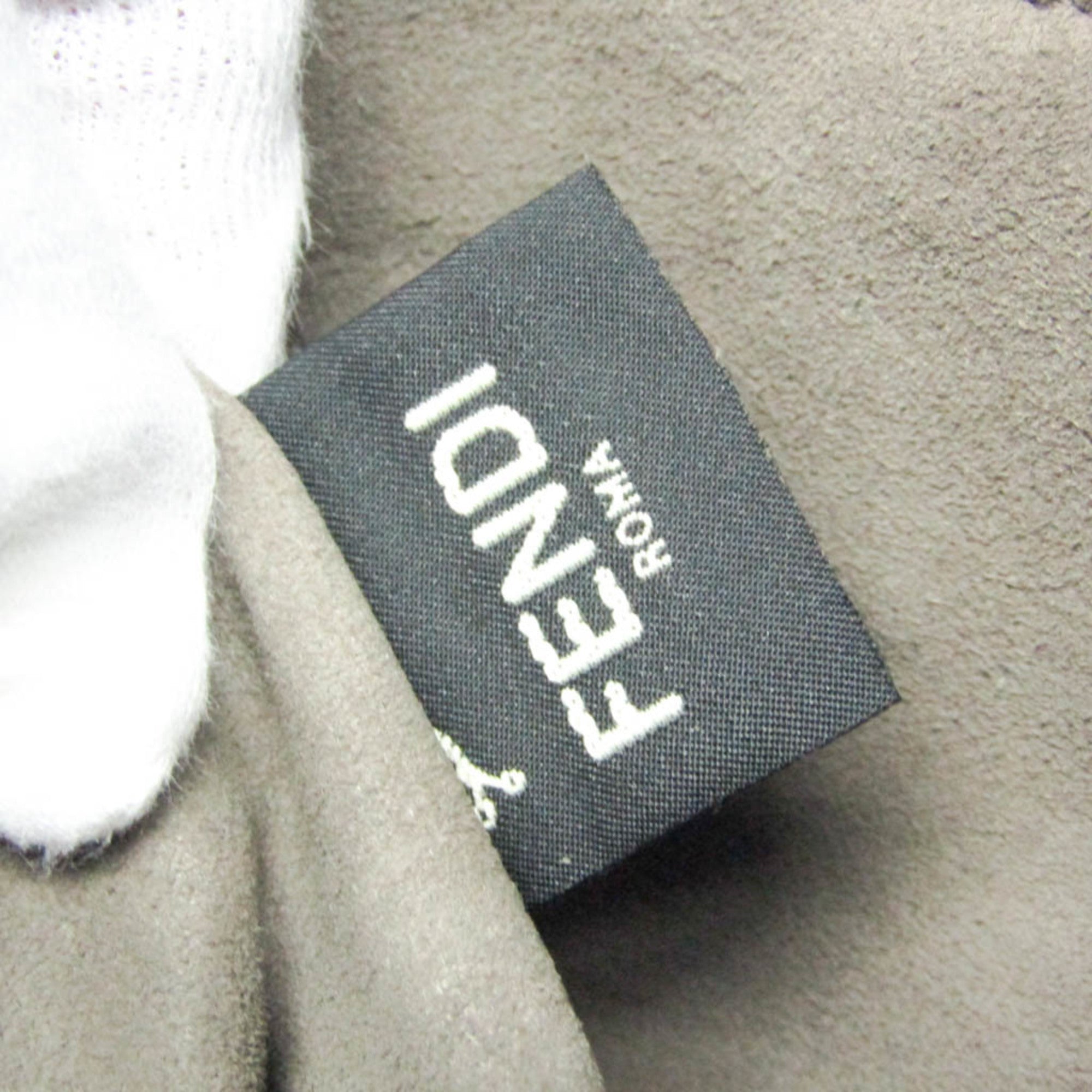 Fendi Red Color Leather Shoulder Bag (Pre-Owned)
