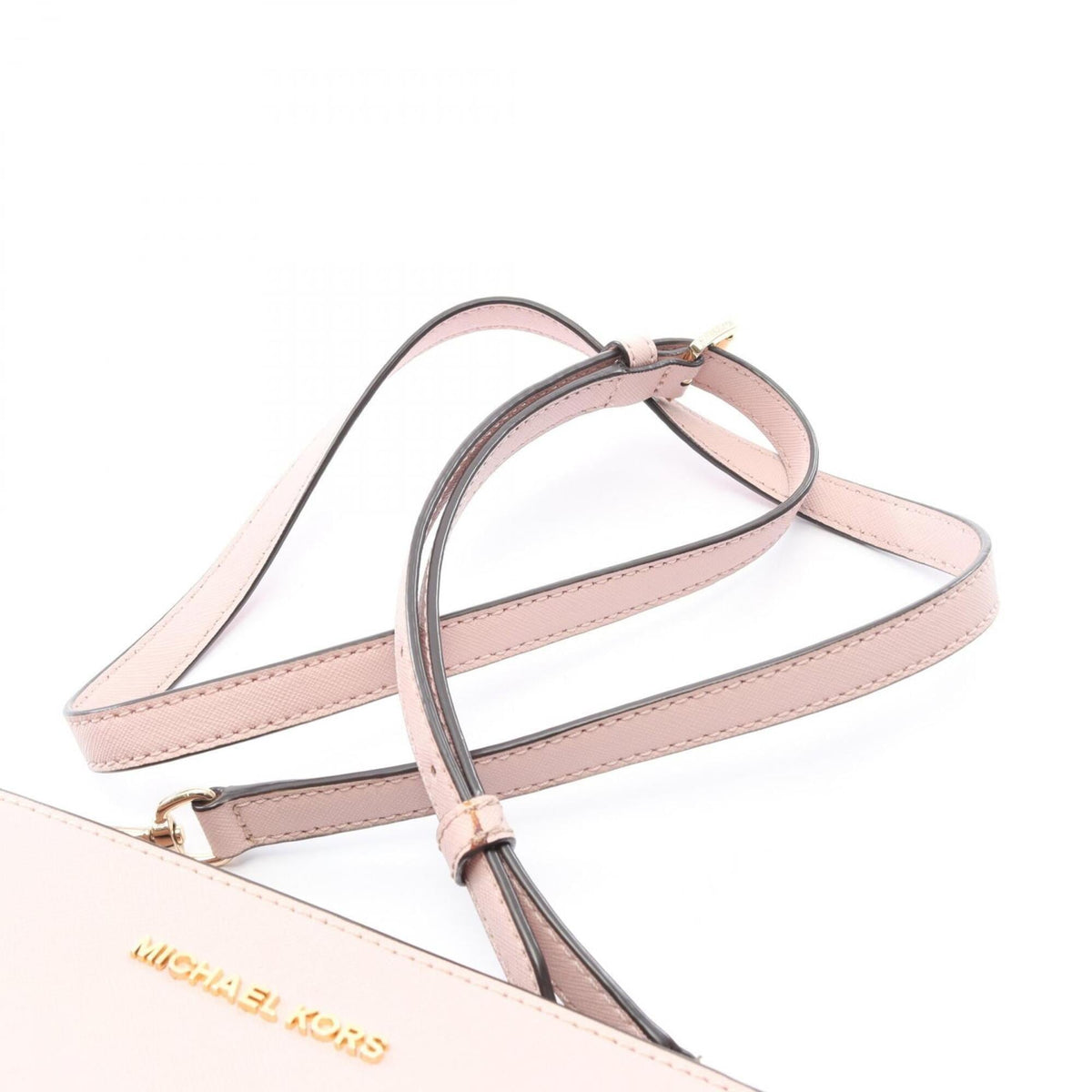 Michael Kors Pink Leather Handbag Pochette Shoulder Bag (Pre-Owned)