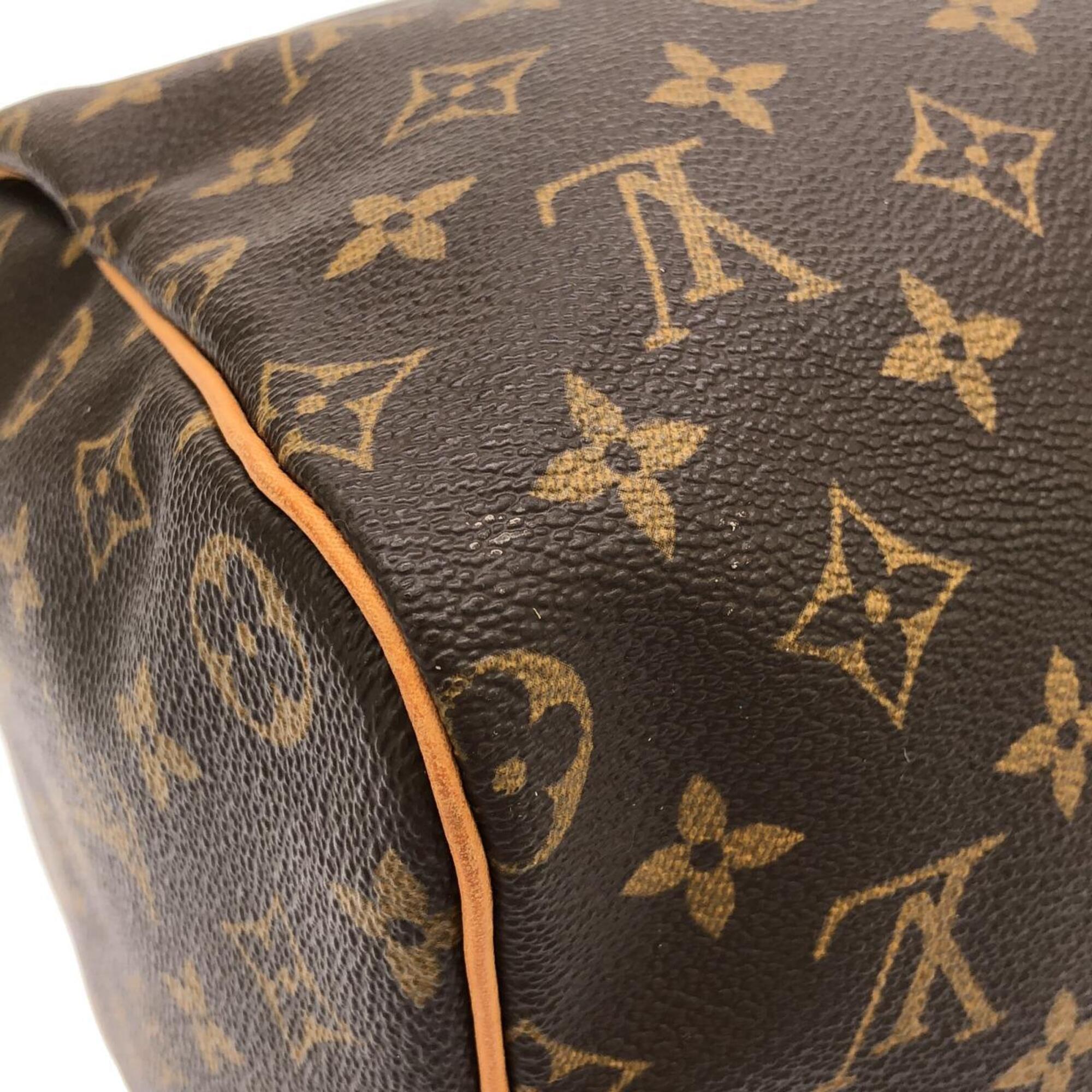 Louis Vuitton Marron Coated Canvas Boston Bag (Pre-Owned)
