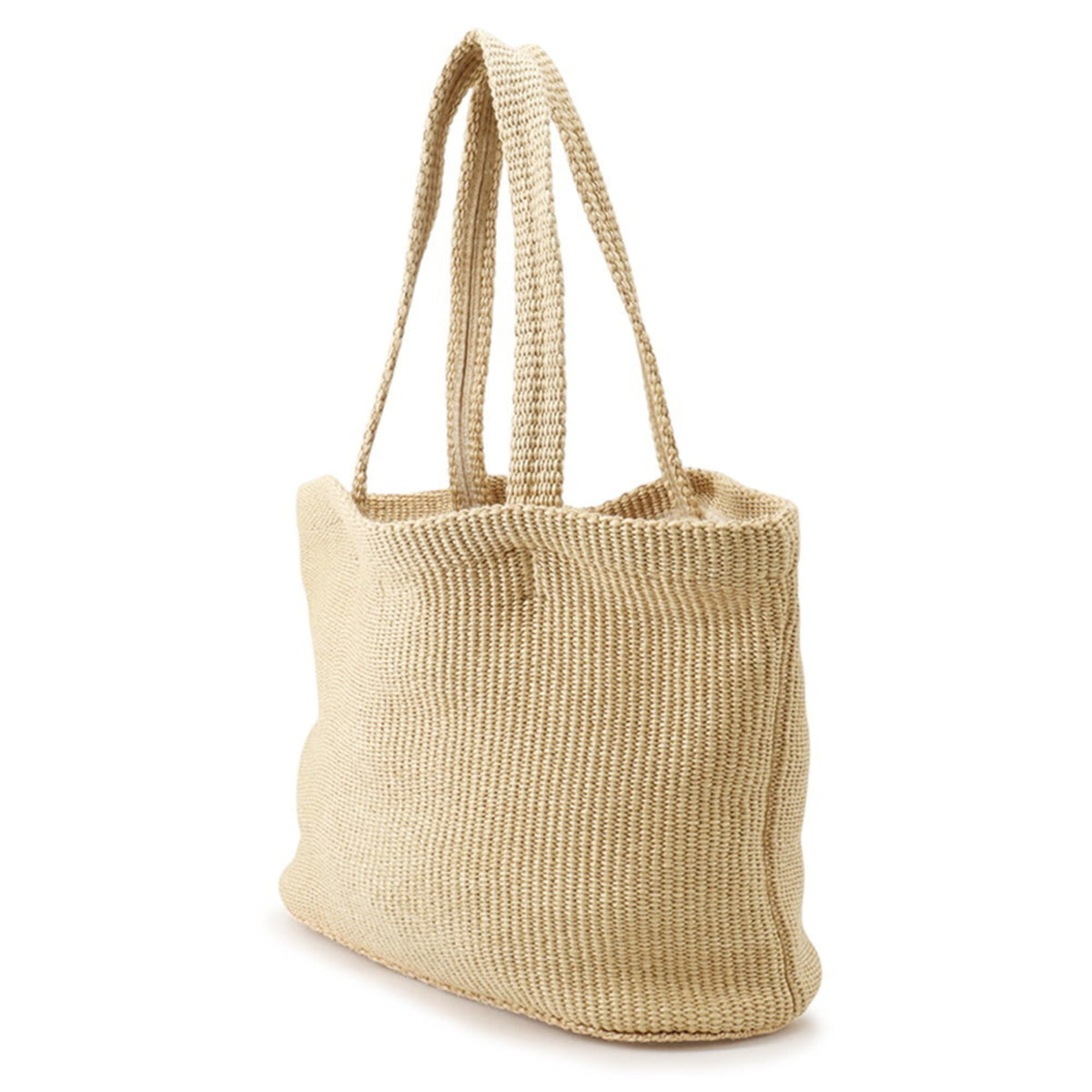 Jimmy Choo Beige Raffia Handbag Tote Bag (Pre-Owned)