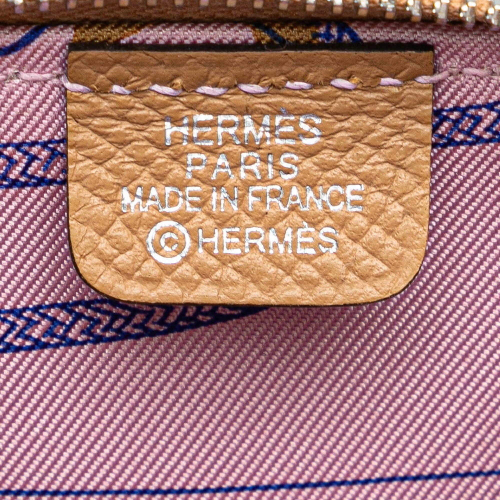 Hermes Etoupe Gray Grayish Epsom Leather Coin Purse/Coin Case (Pre-Owned)