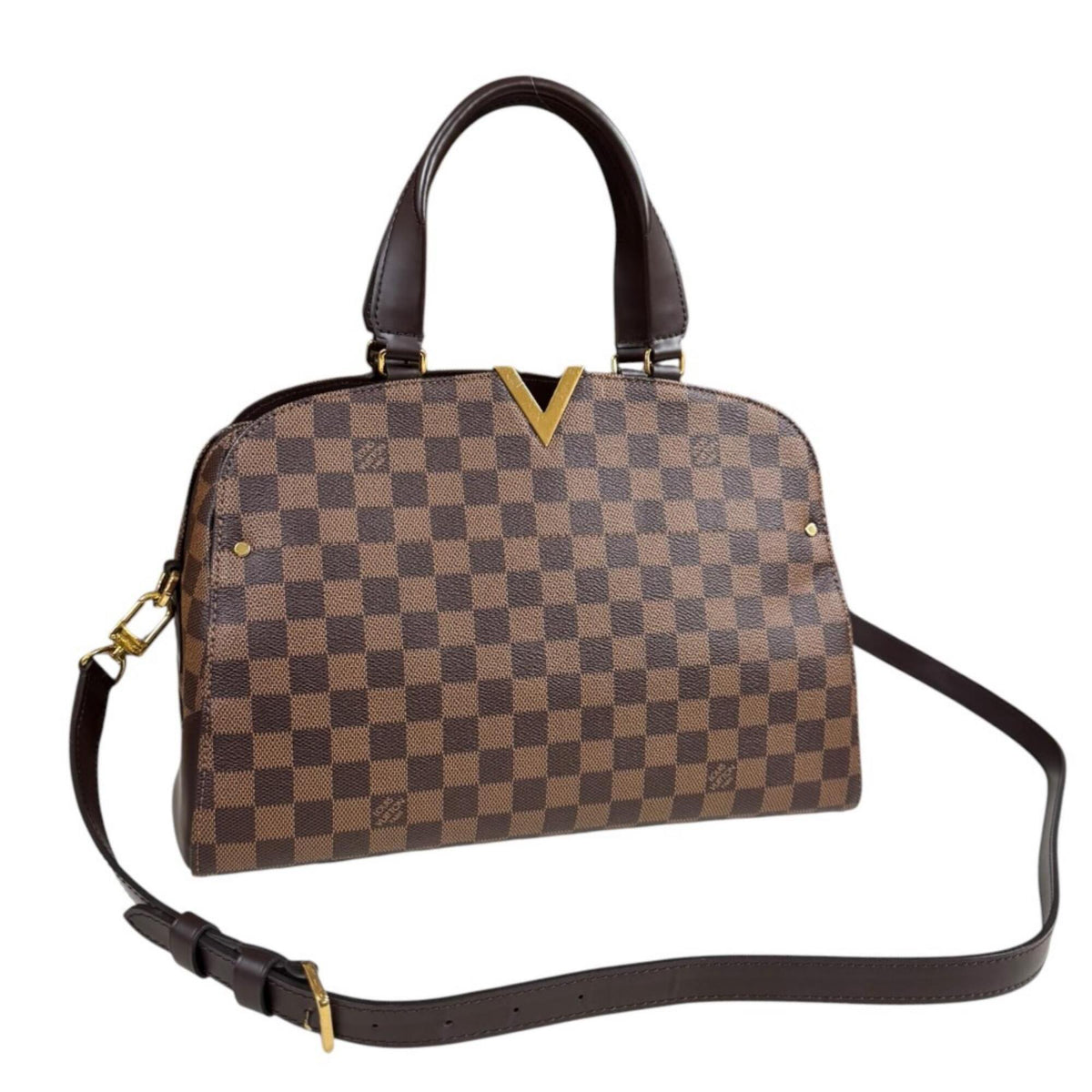 Louis Vuitton Damier Brown Damier Canvas Shoulder Bag (Pre-Owned)
