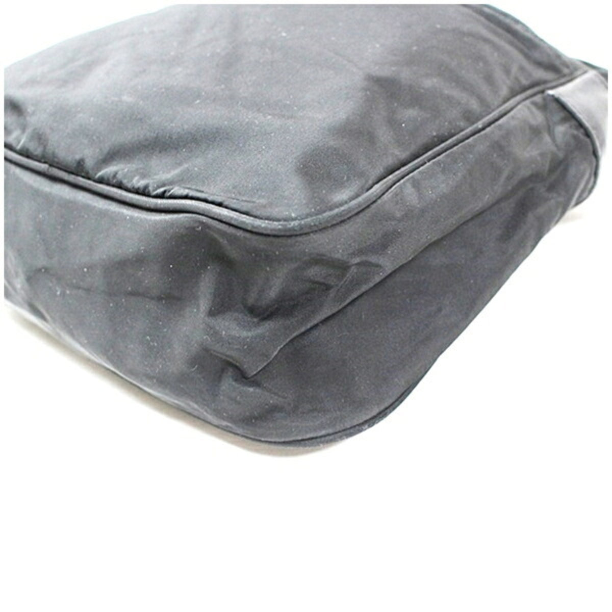 Prada Black White Nylon Shoulder Bag (Pre-Owned)