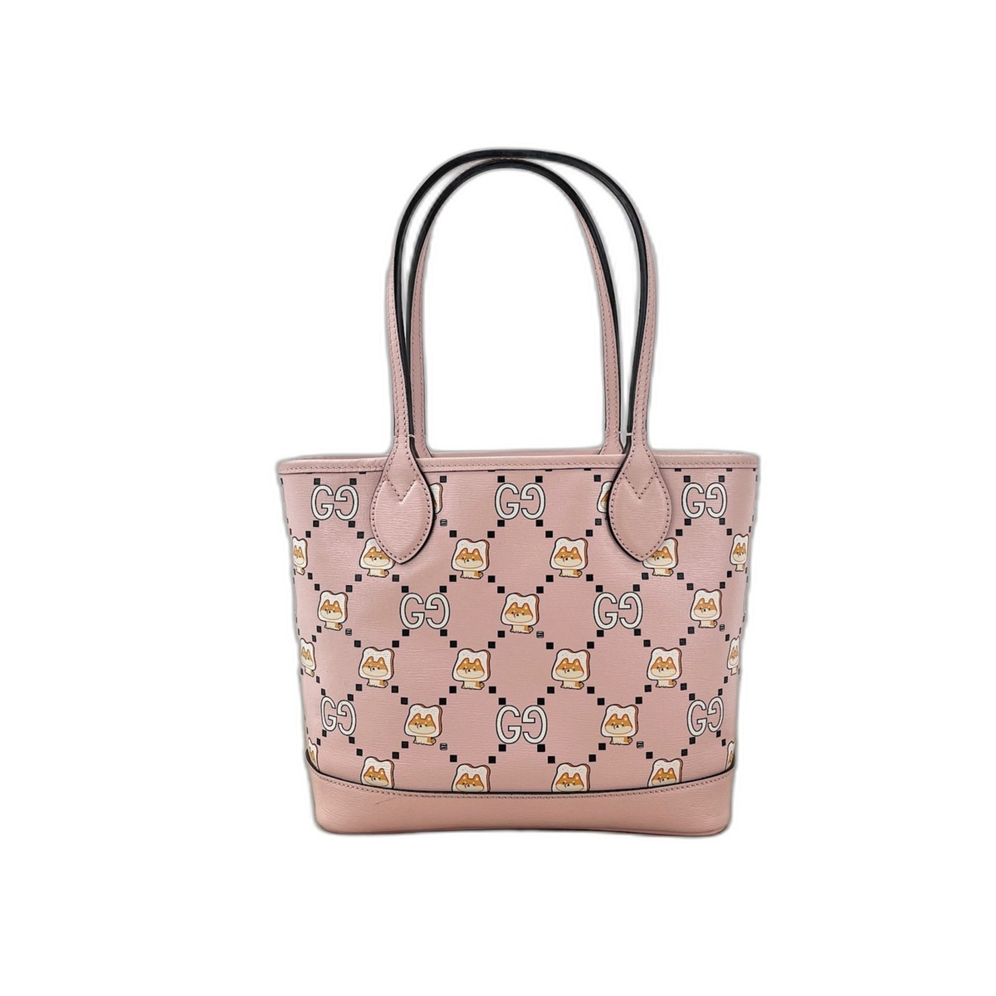Gucci Pink Leather Tote Bag (Pre-Owned)