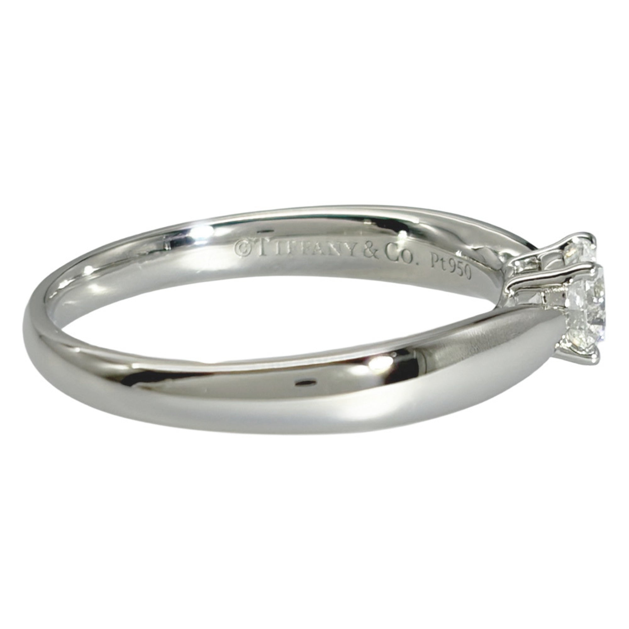 Tiffany Platinum Platinum 950 Band Ring (Pre-Owned)