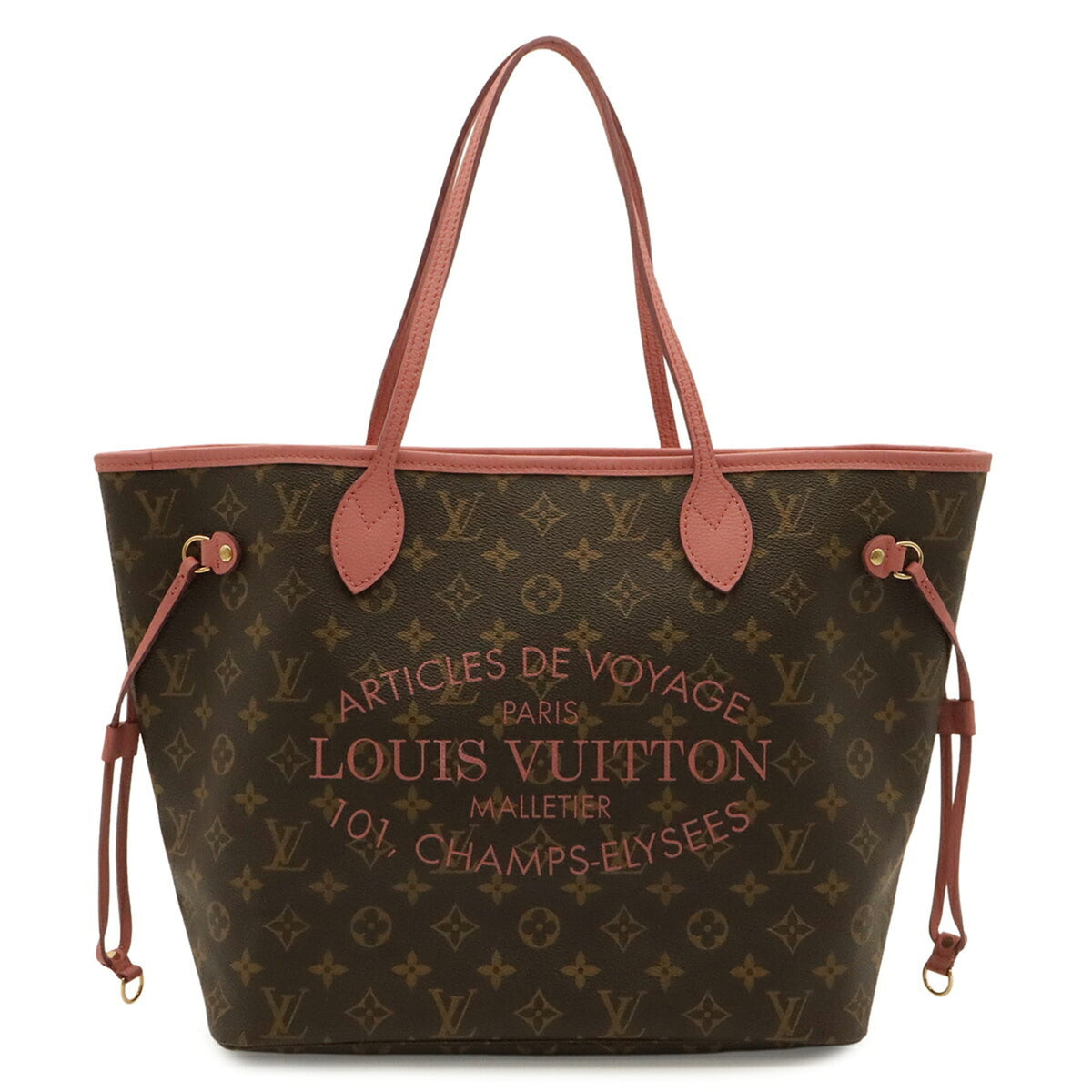 Louis Vuitton Rose Velours Monogram Canvas Pvc Coated Canvas Shoulder Bag Tote Bag (Pre-Owned)