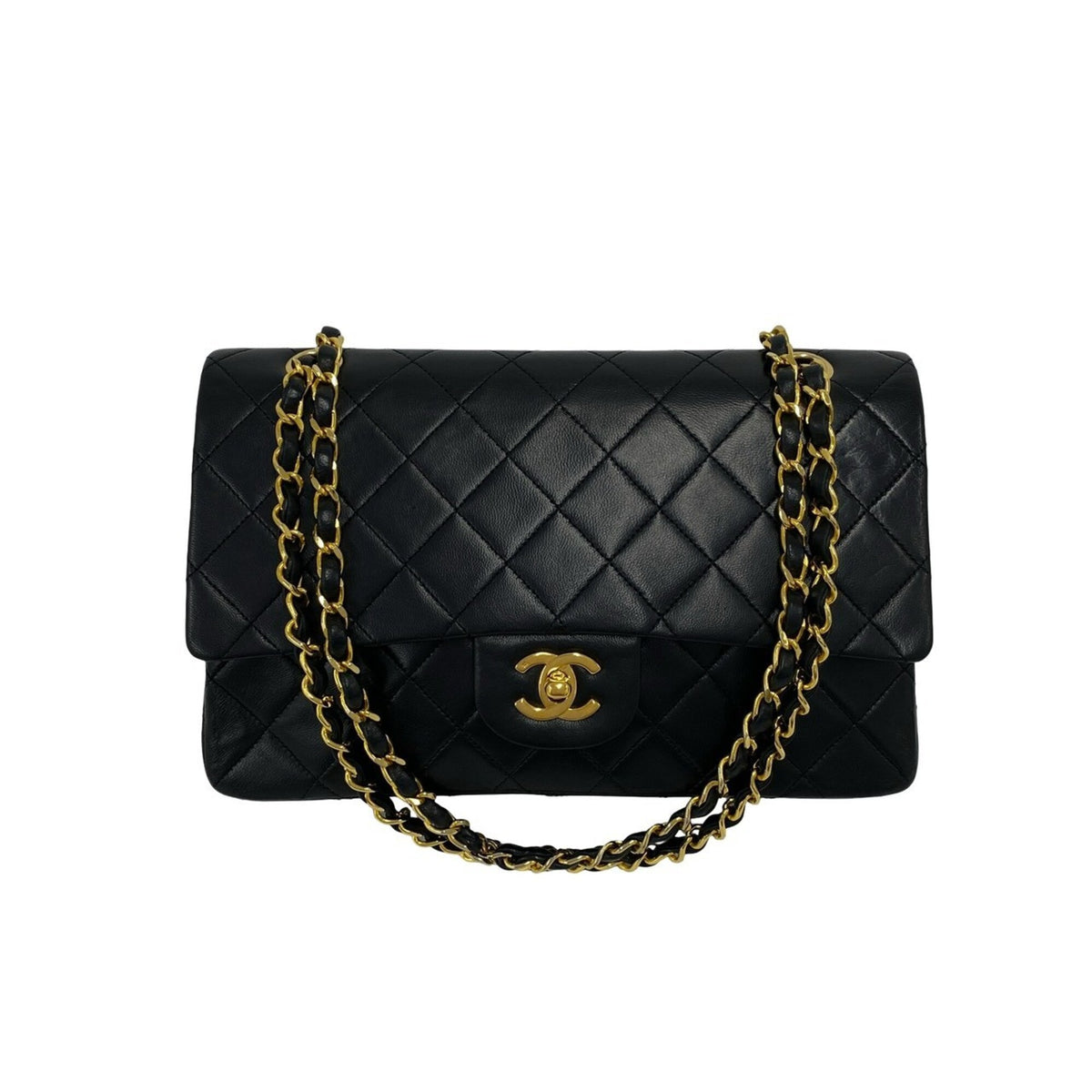 Chanel Black Leather Shoulder Bag (Pre-Owned)
