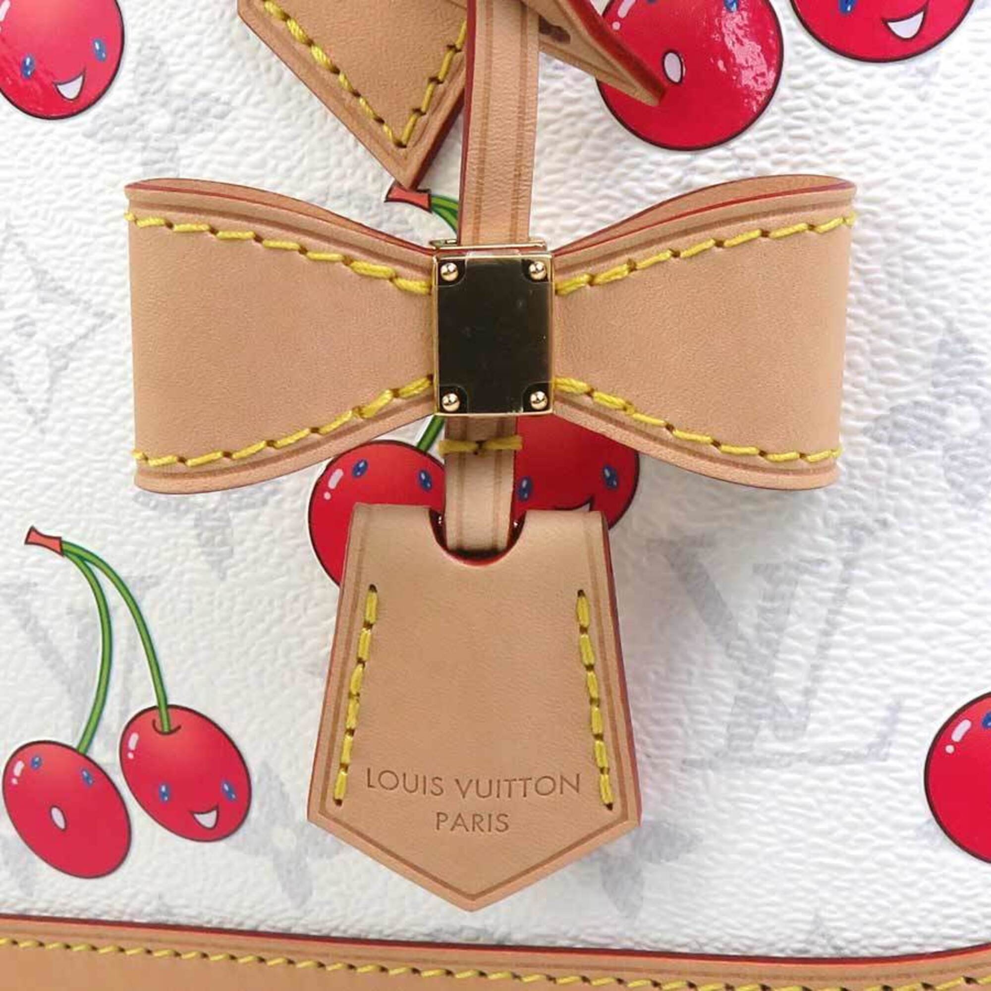 Louis Vuitton Monogram Cherry White Handbag Shoulder Bag (Pre-Owned)