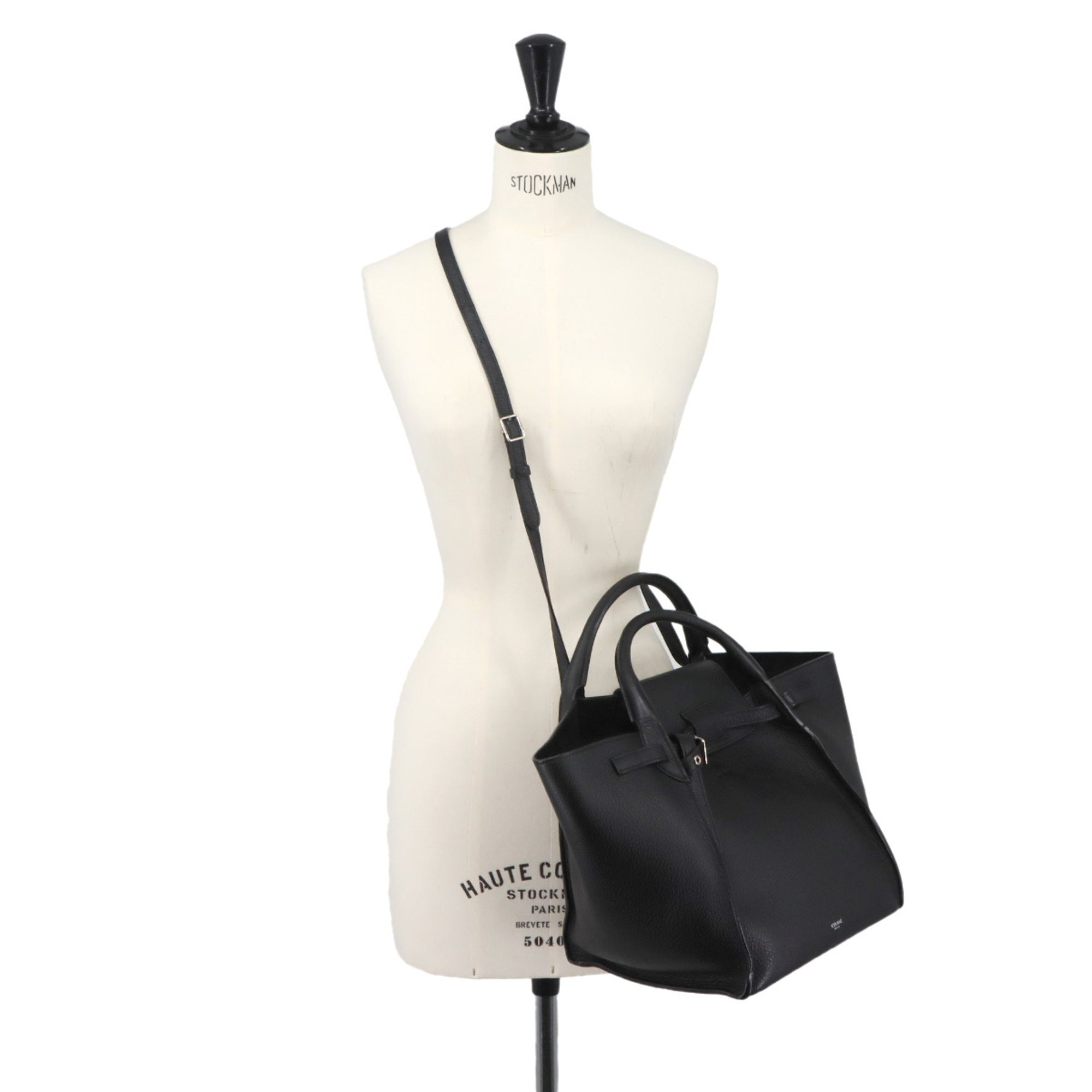 Celine Black Leather Handbag (Pre-Owned)