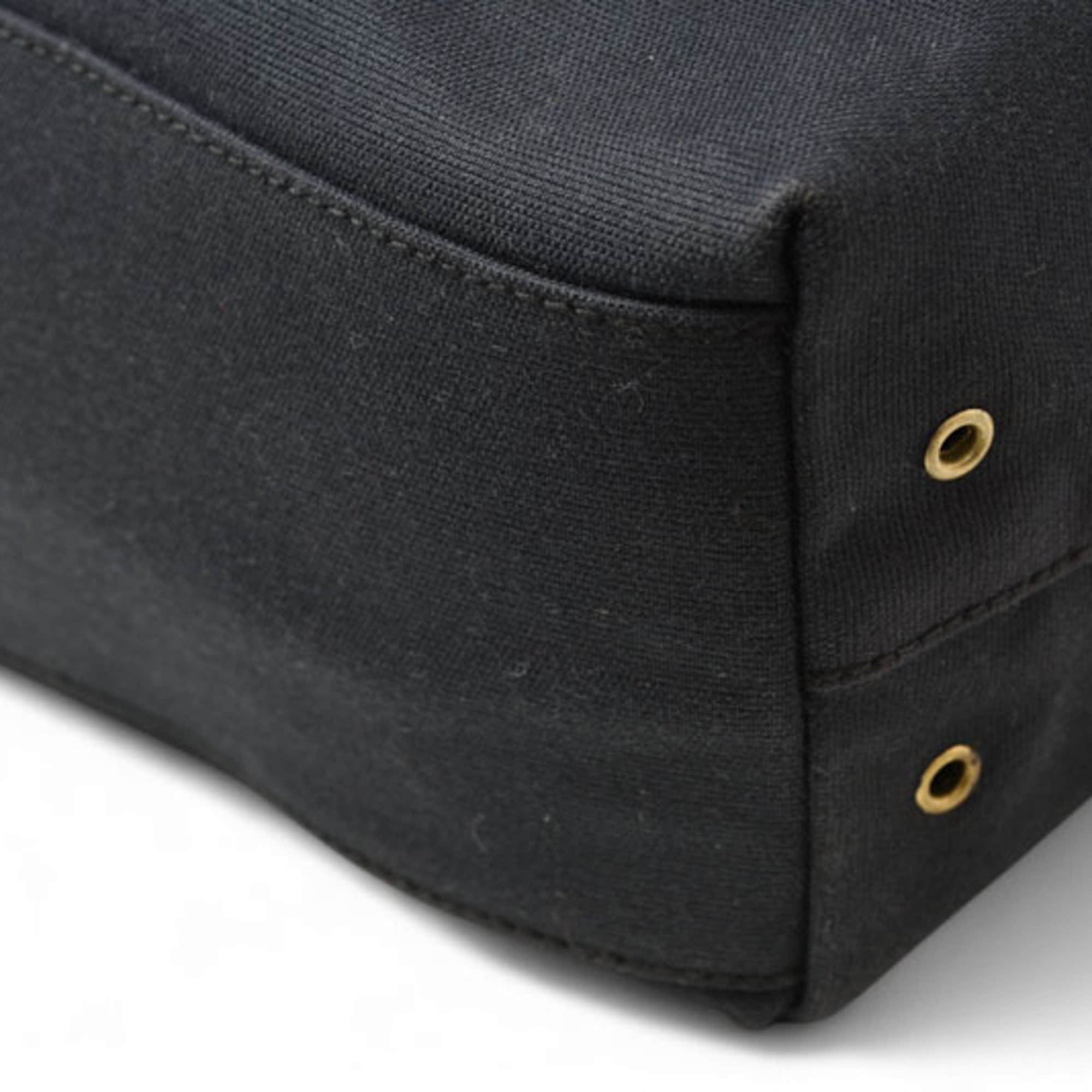 Gucci Black Cotton Canvas Shoulder Bag Sling Bag (Pre-Owned)