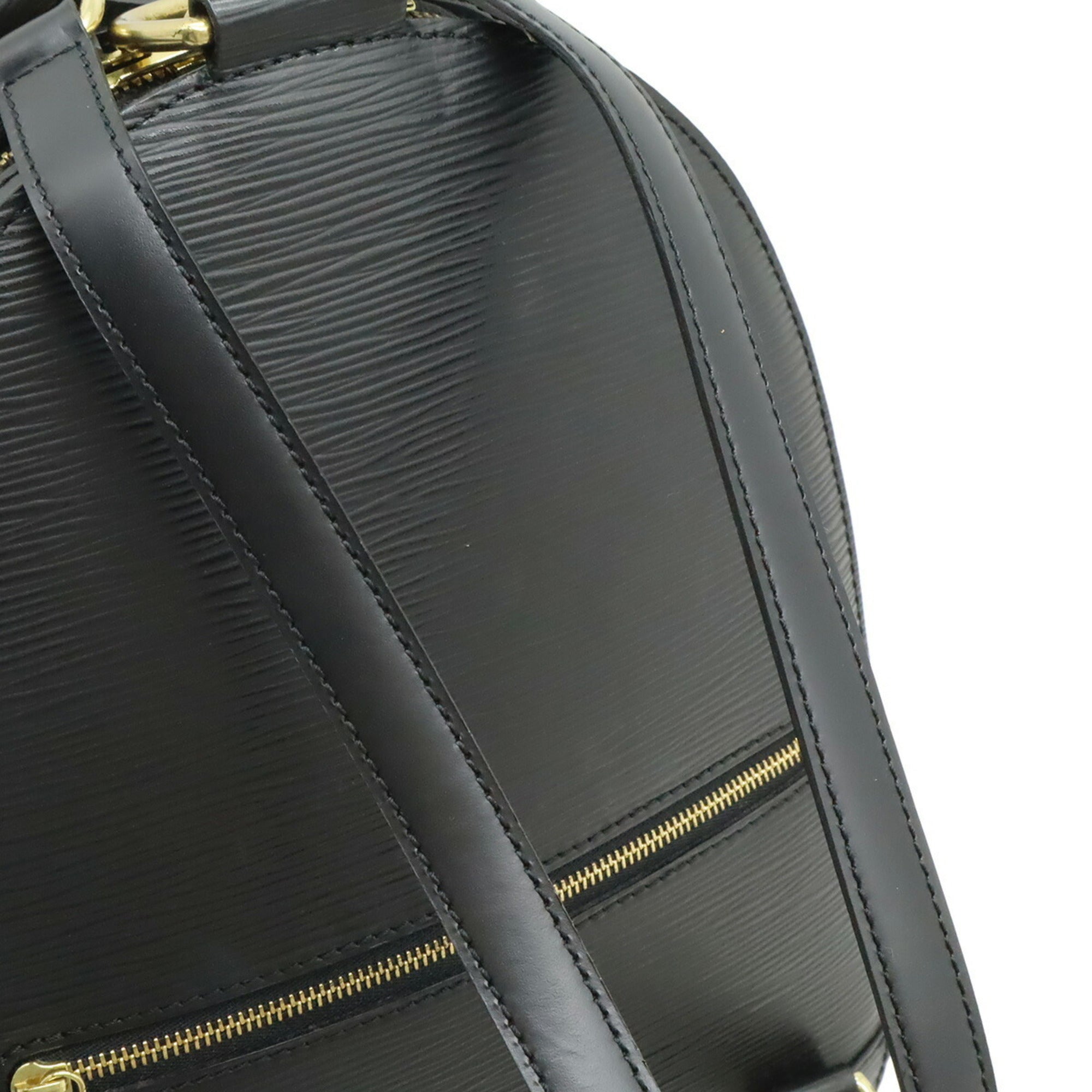 Louis Vuitton Black Noir Epi Leather Backpack Shoulder Bag (Pre-Owned)