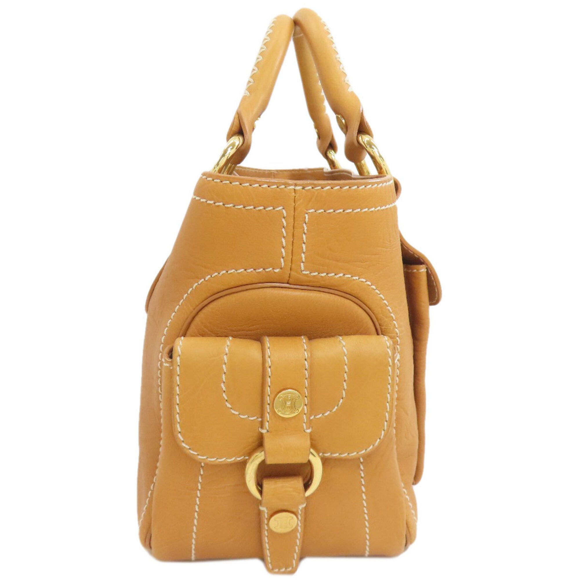 Celine Camel Leather Handbag (Pre-Owned)