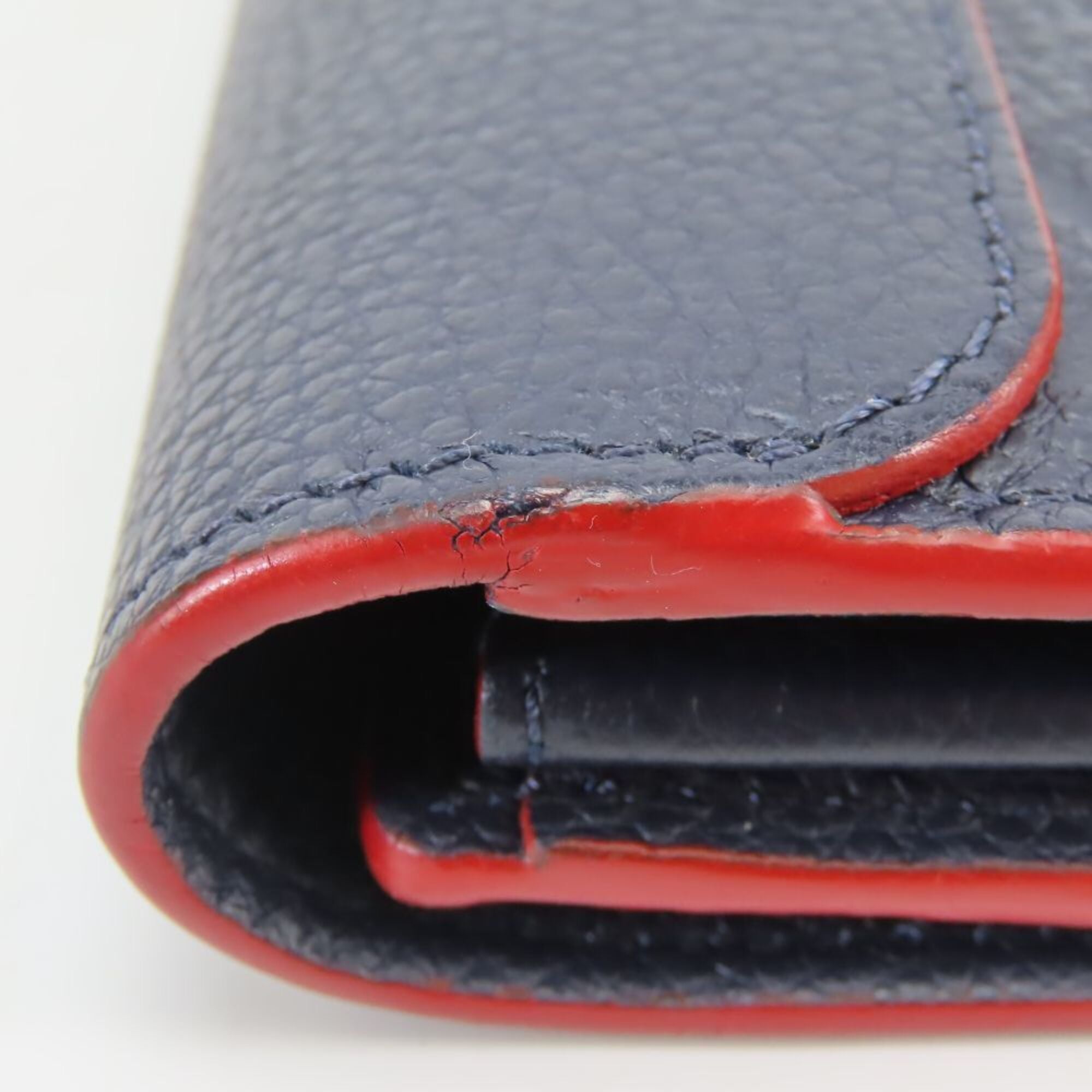 Louis Vuitton Galle Marine Rouge Monogram Empreinte Long Wallet (Bi-Fold) (Pre-Owned)
