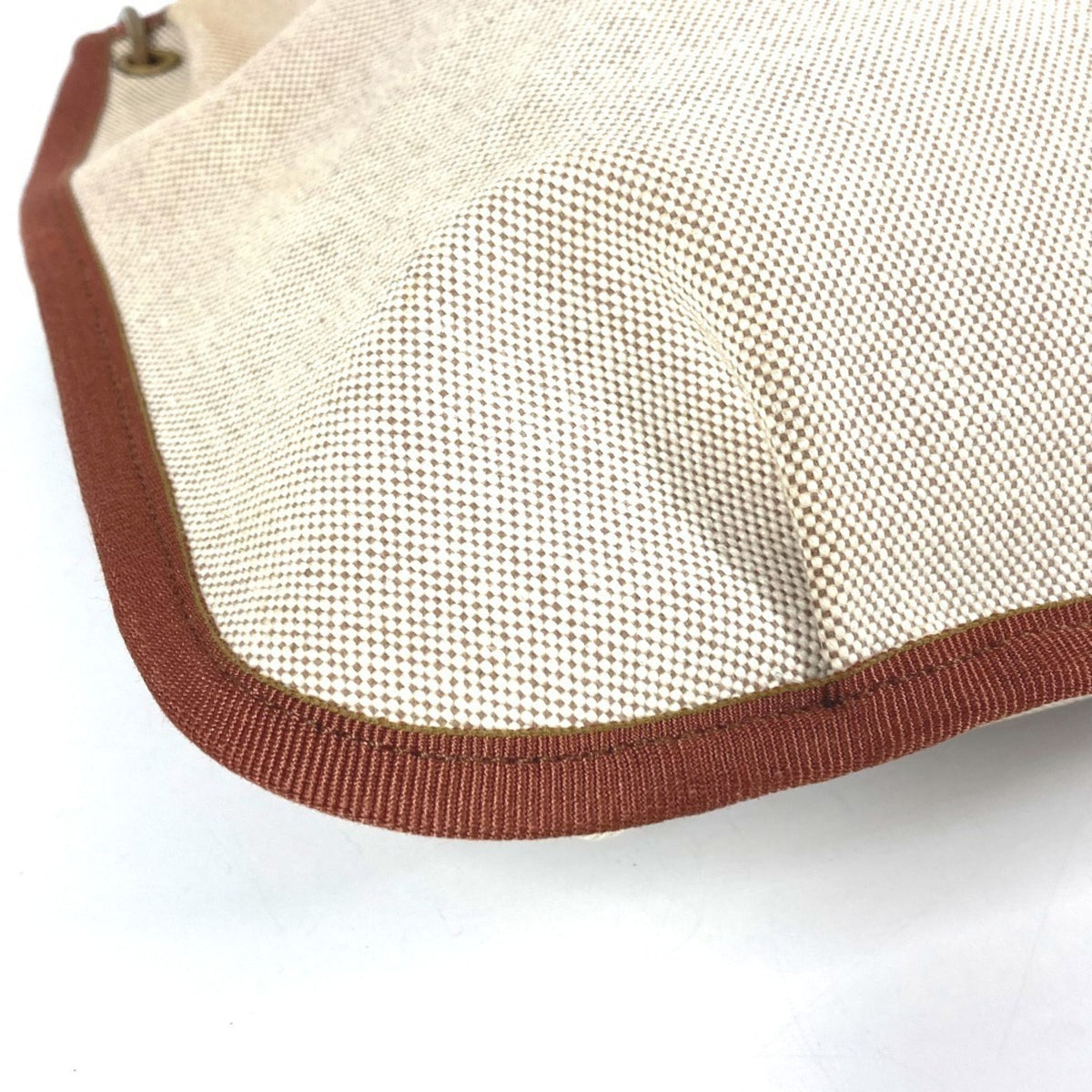 Hermes Beige Toile H Pochette Shoulder Bag (Pre-Owned)