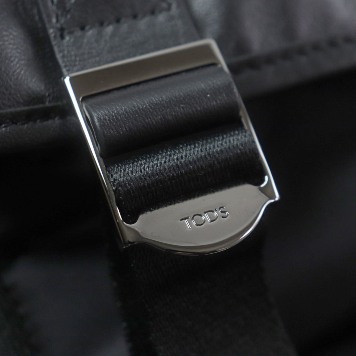 Tod's Black Fabric Leather Backpack (Pre-Owned)