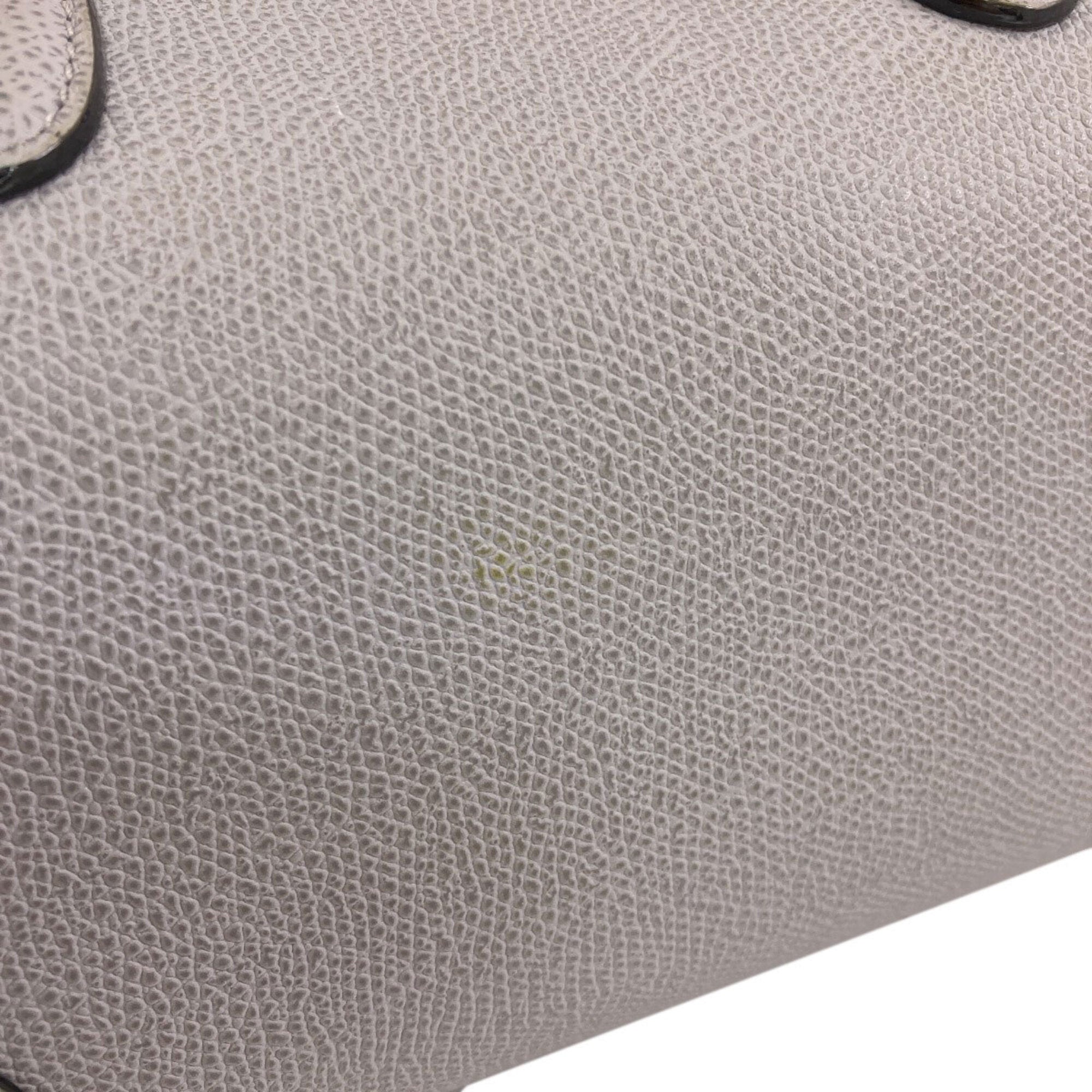 Valextra Light Gray Leather Handbag (Pre-Owned)