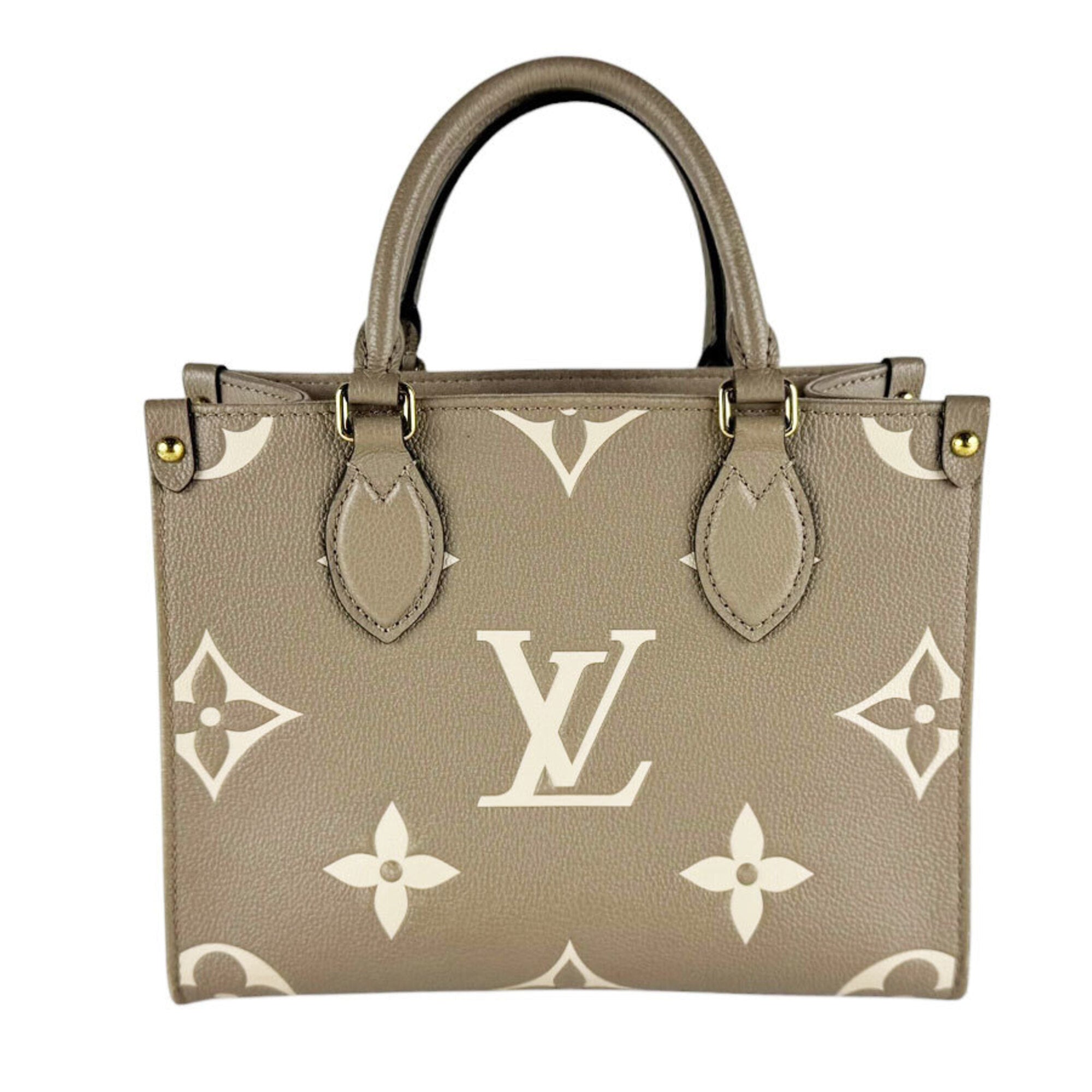 Louis Vuitton Tourterelle Monogram Empreinte Handbag (Pre-Owned)