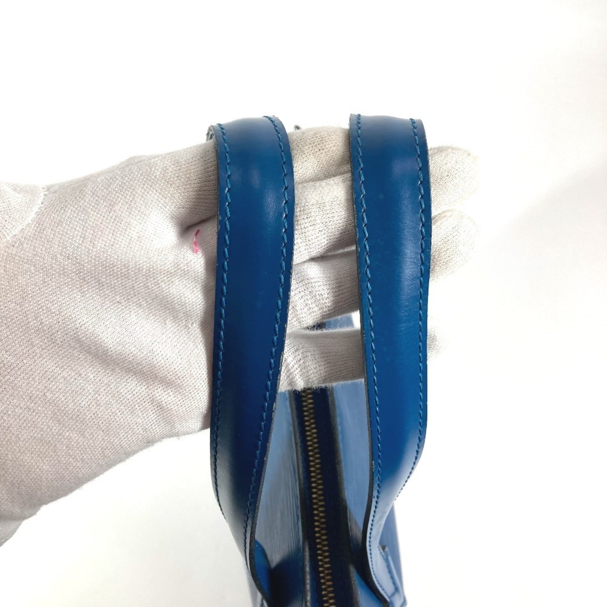 Louis Vuitton Epi Blue Toledo Blue Epi Leather Shoulder Bag Tote Bag (Pre-Owned)