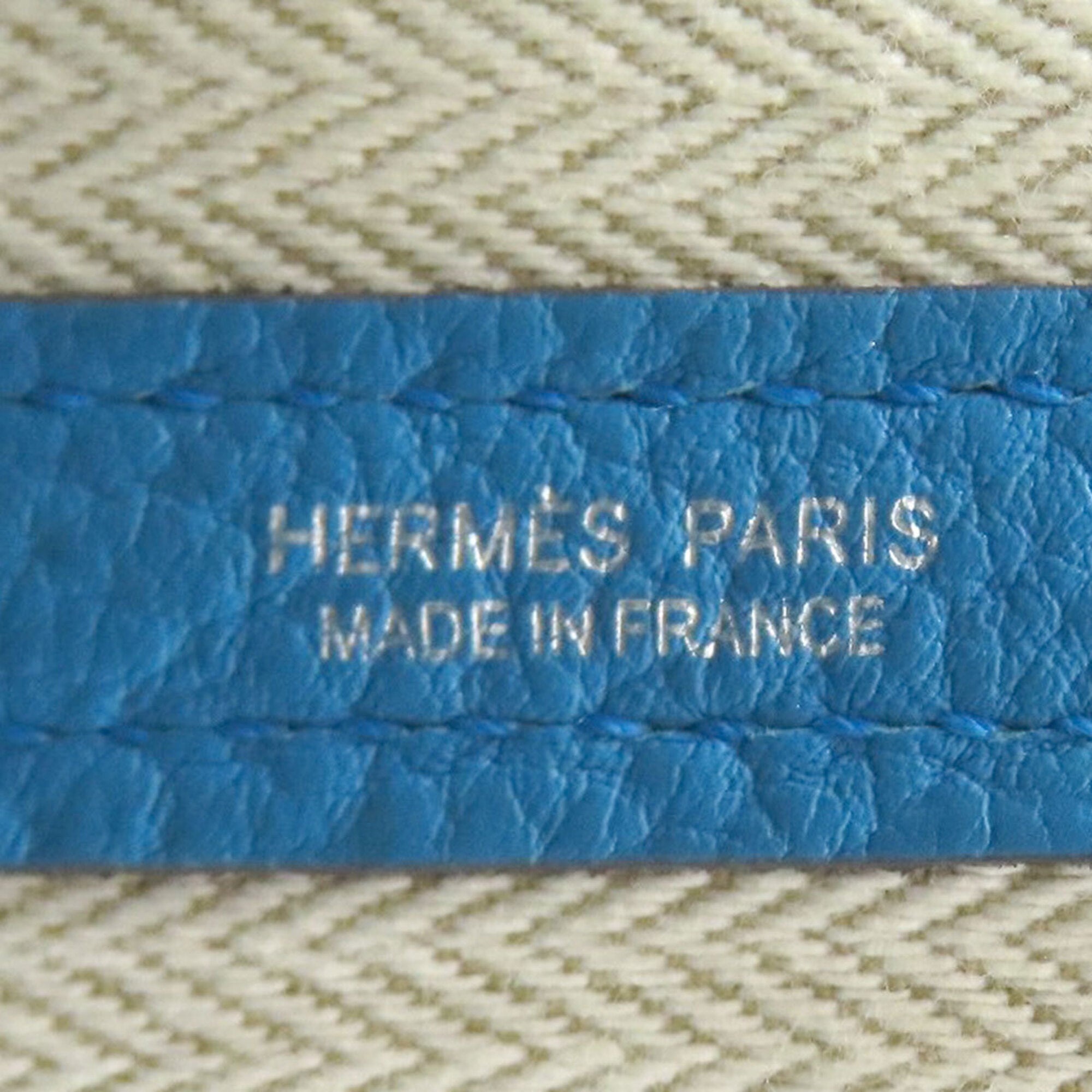 Hermes Blue Negonda Leather Handbag (Pre-Owned)