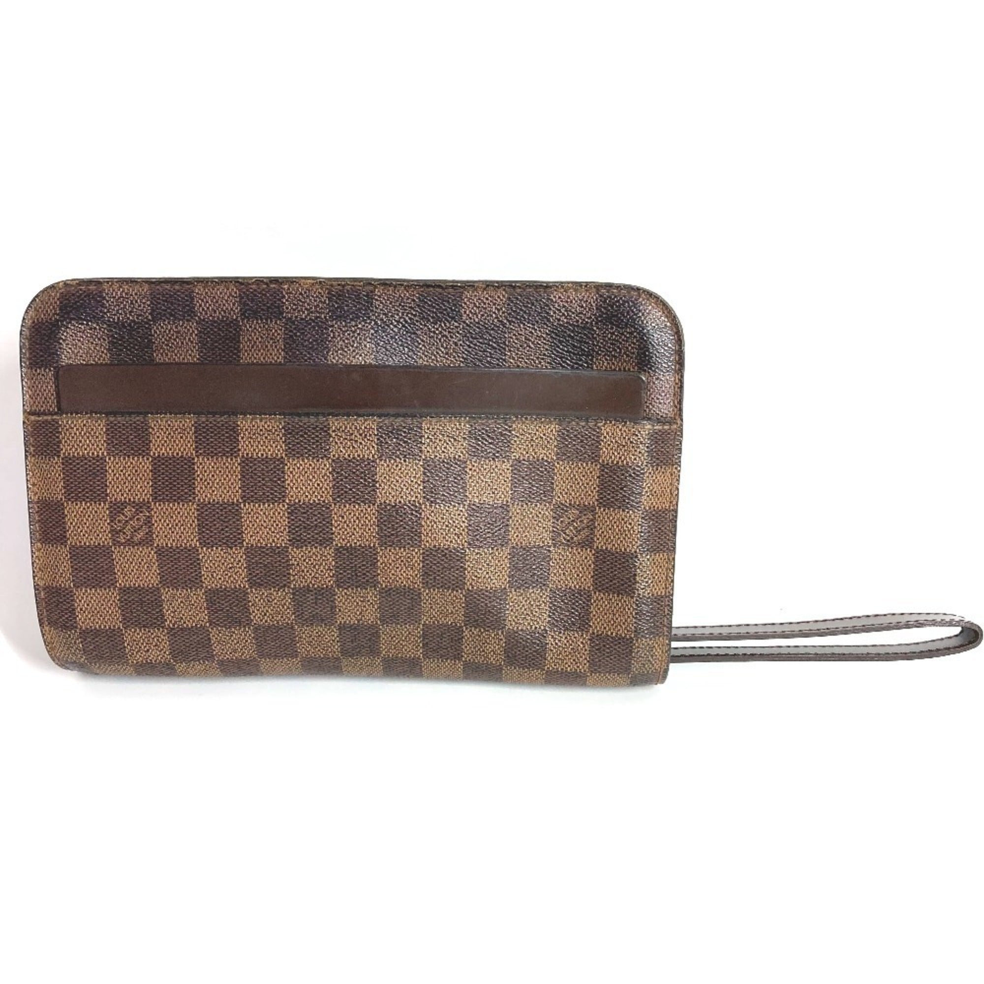 Louis Vuitton Brown Damier Canvas Ebene Damier Canvas Clutch Bag Pouch (Pre-Owned)