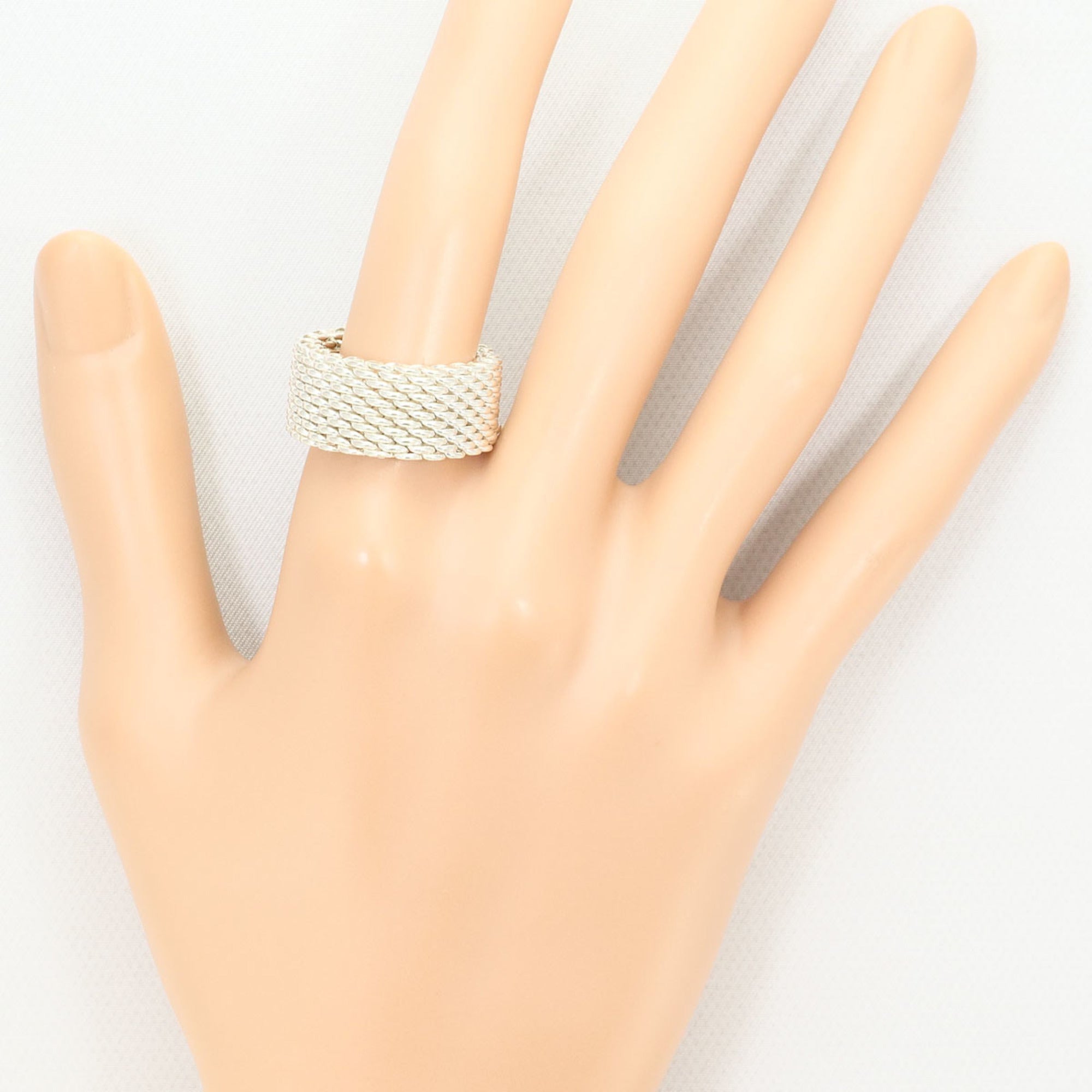 Tiffany Silver Silver 925 Band Ring (Pre-Owned)
