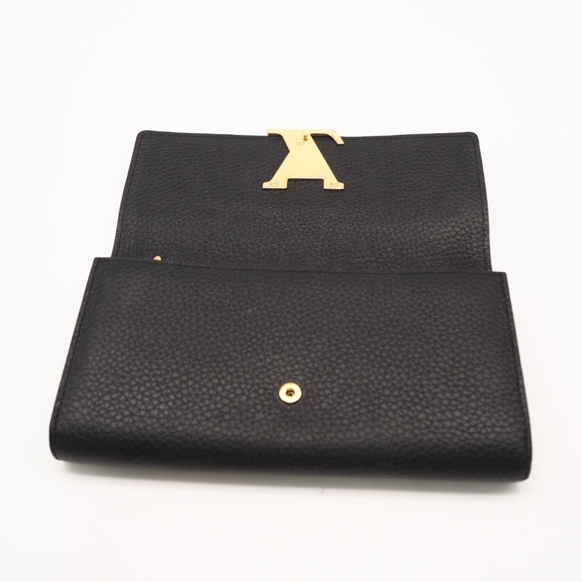 Louis Vuitton Black Noir Pink Leather Coin Purse/Coin Case (Pre-Owned)