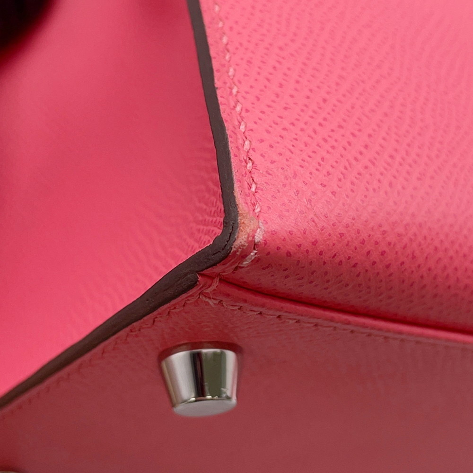 Hermes Kelly Rose Azalee Epsom Leather Handbag (Pre-Owned)