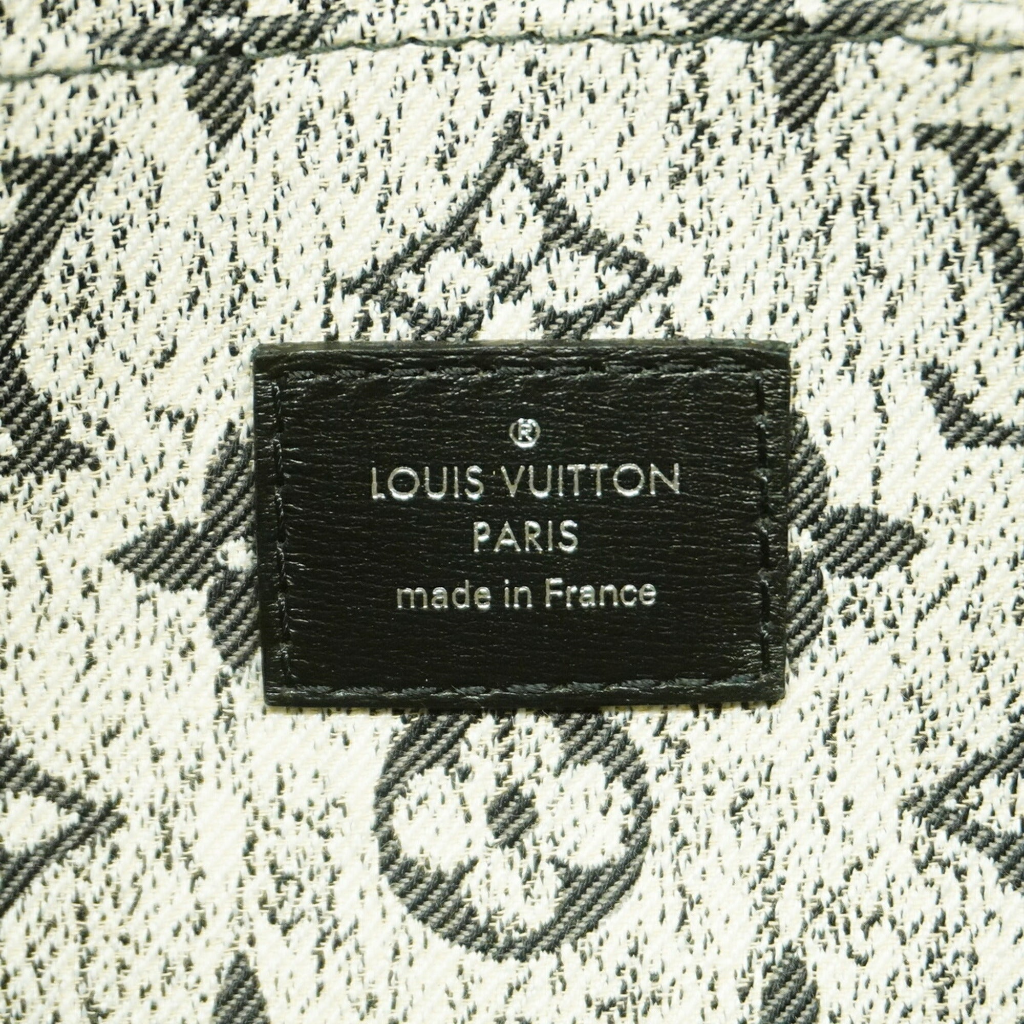 Louis Vuitton Black Gray Tote Bag (Pre-Owned)