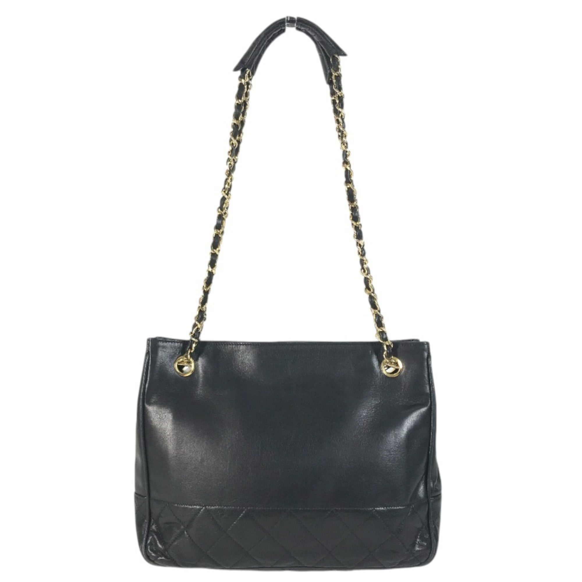 Chanel Black Quilting Shoulder Bag Tote Bag (Pre-Owned)