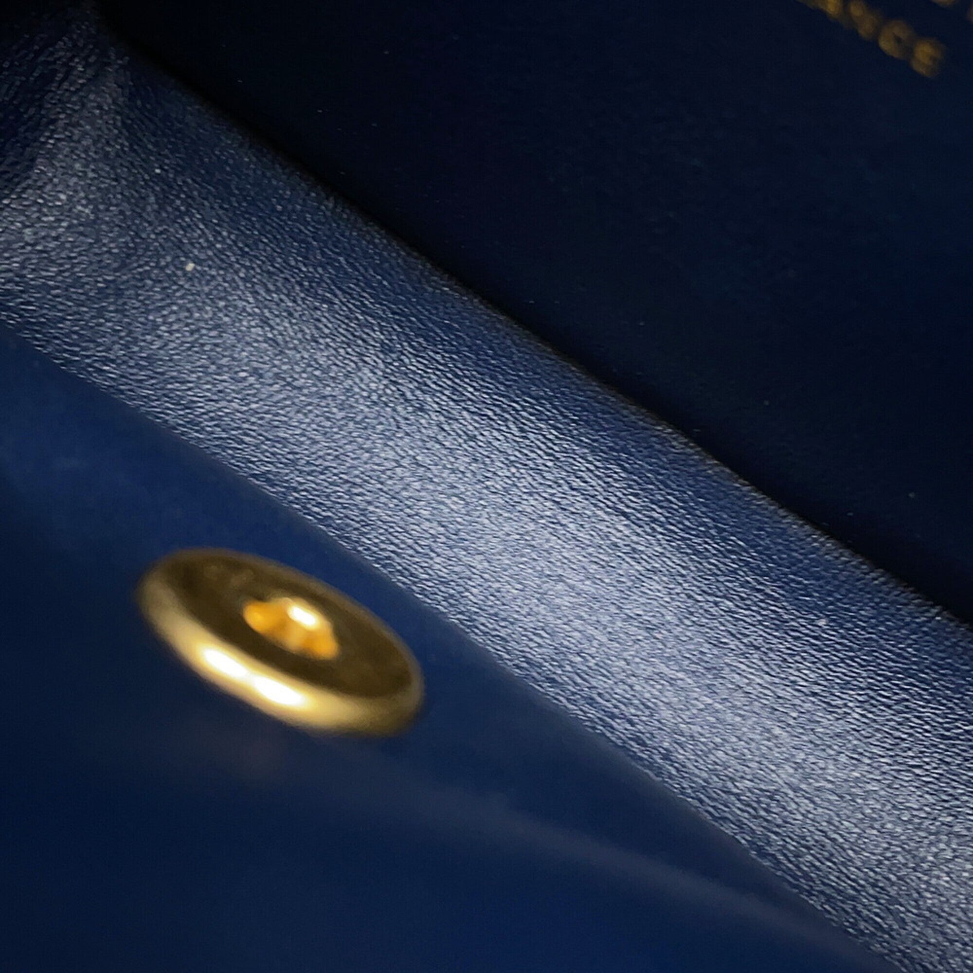 Chanel Matelasse Navy Grained Calfskin Handbag Shoulder Bag (Pre-Owned)