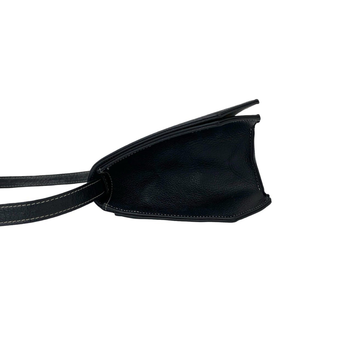 Yves Saint Laurent Black Leather Pochette Shoulder Bag (Pre-Owned)