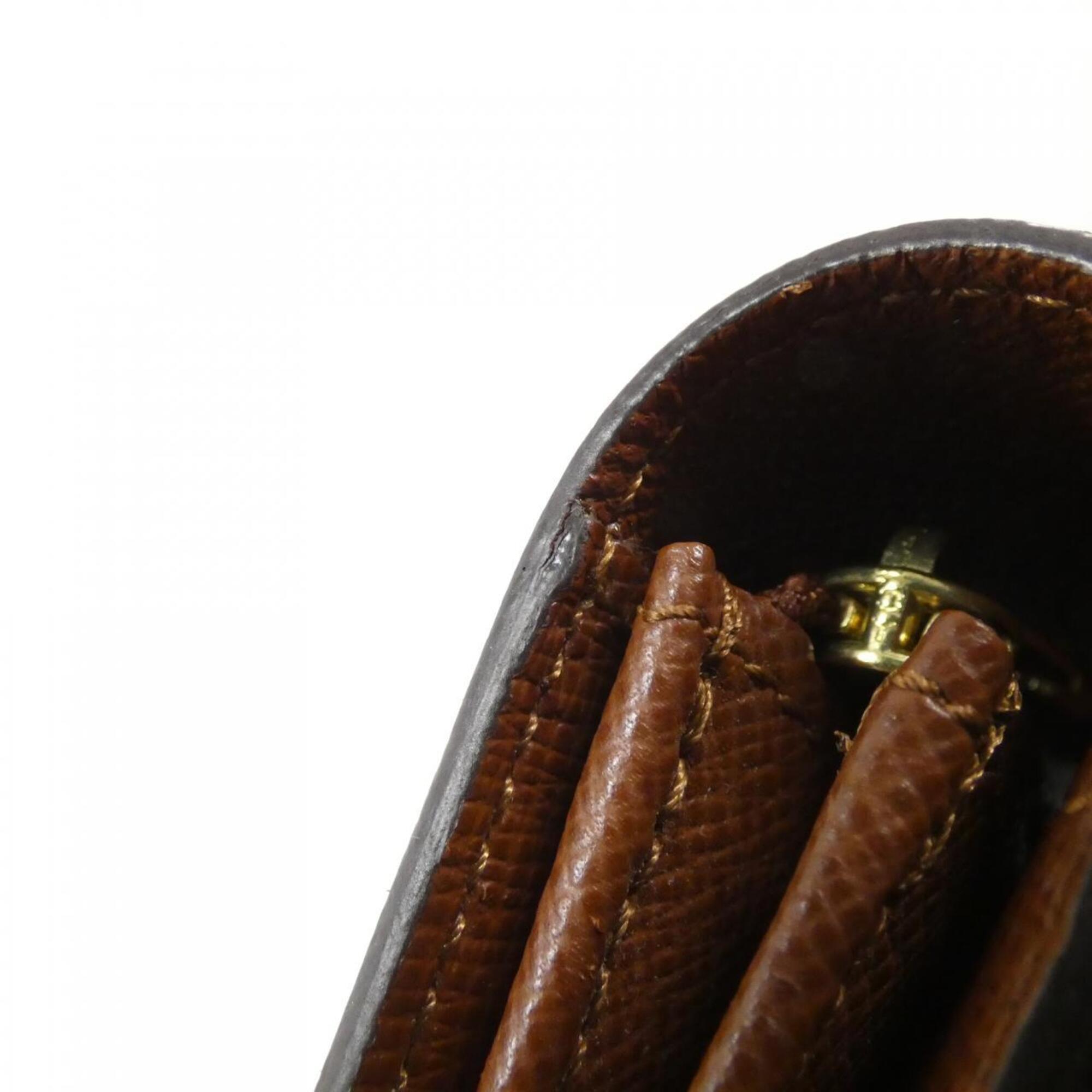 Louis Vuitton Monogram Marron Coated Canvas Long Wallet (Bi-Fold) (Pre-Owned)