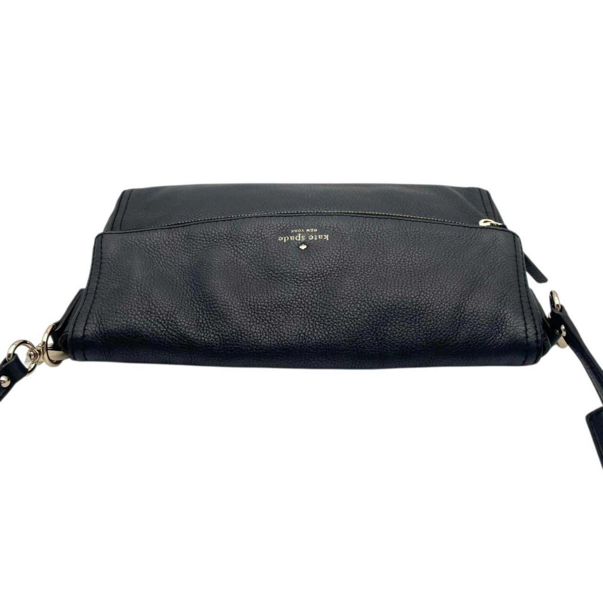 Kate Spade Black Leather Shoulder Bag (Pre-Owned)