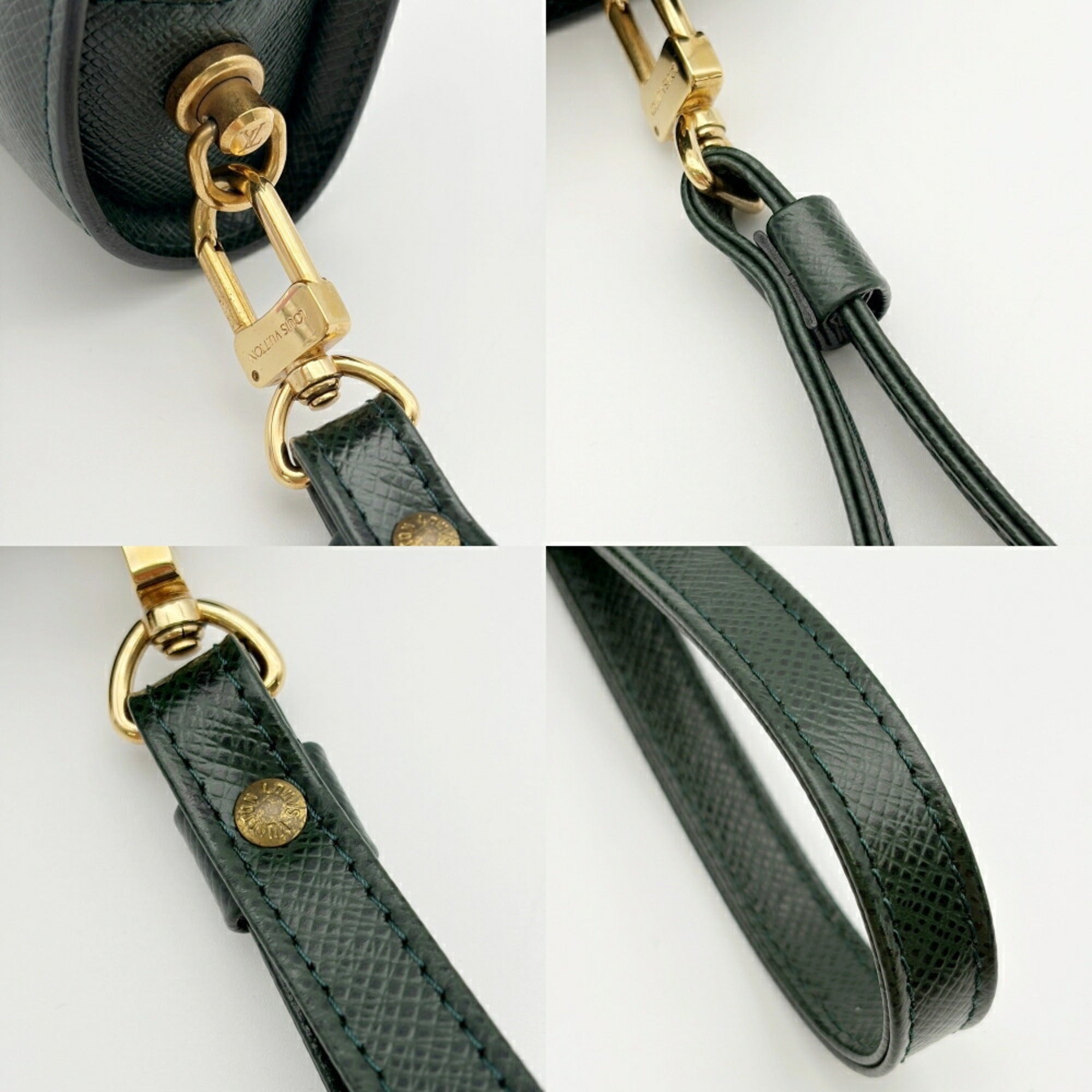 Louis Vuitton Episea Taiga Leather Leather Clutch Bag (Pre-Owned)