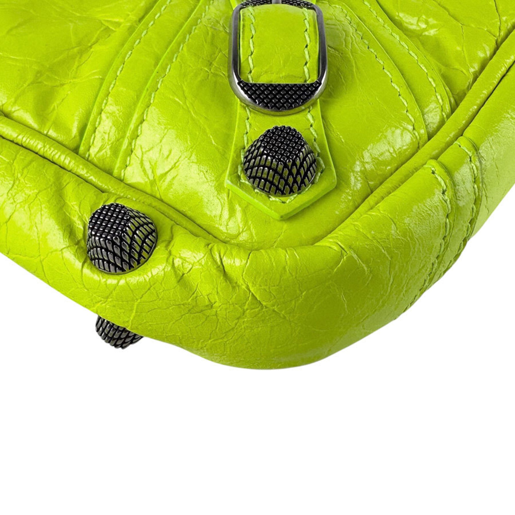 Balenciaga Yellow Leather Shoulder Bag (Pre-Owned)
