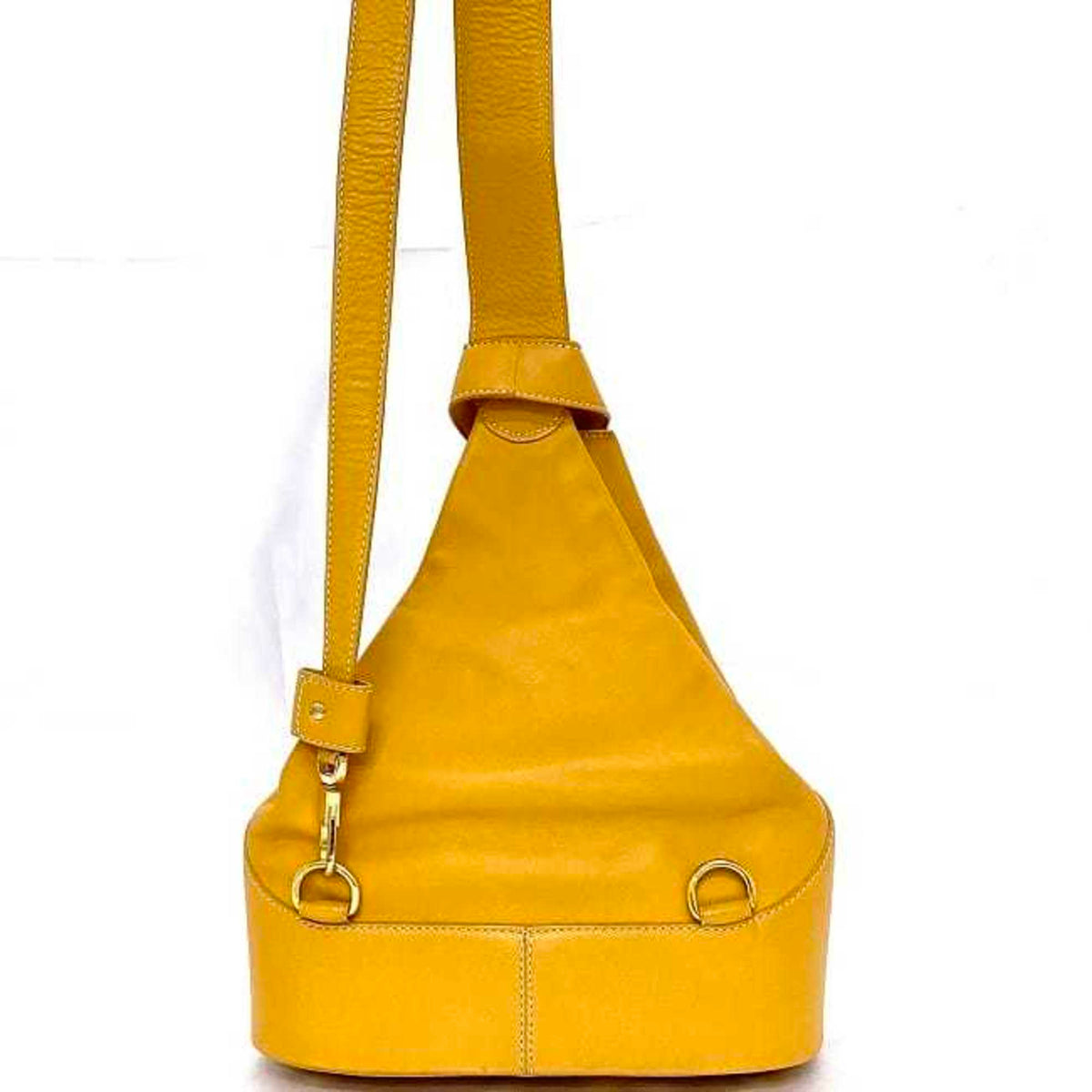 Loewe Anton Orange Leather Pouch Shoulder Bag (Pre-Owned)