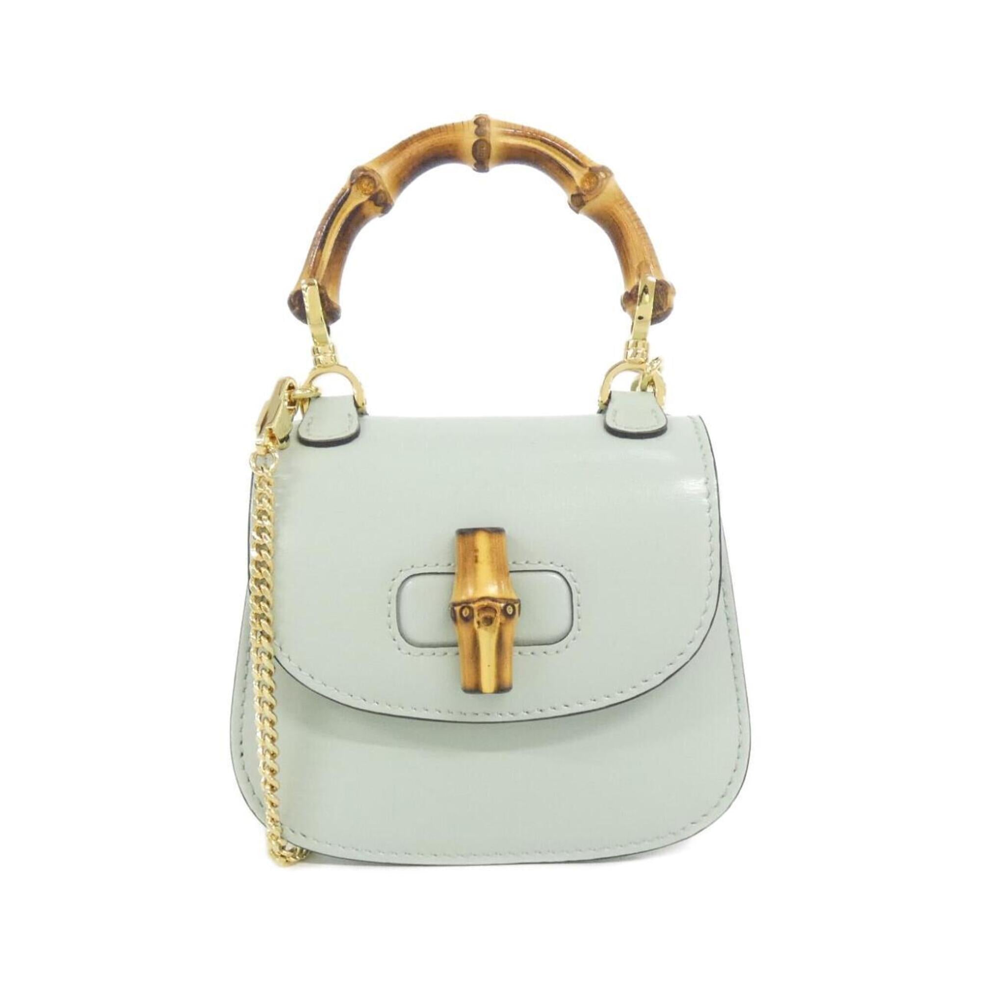 Gucci Pale Green Leather Handbag (Pre-Owned)