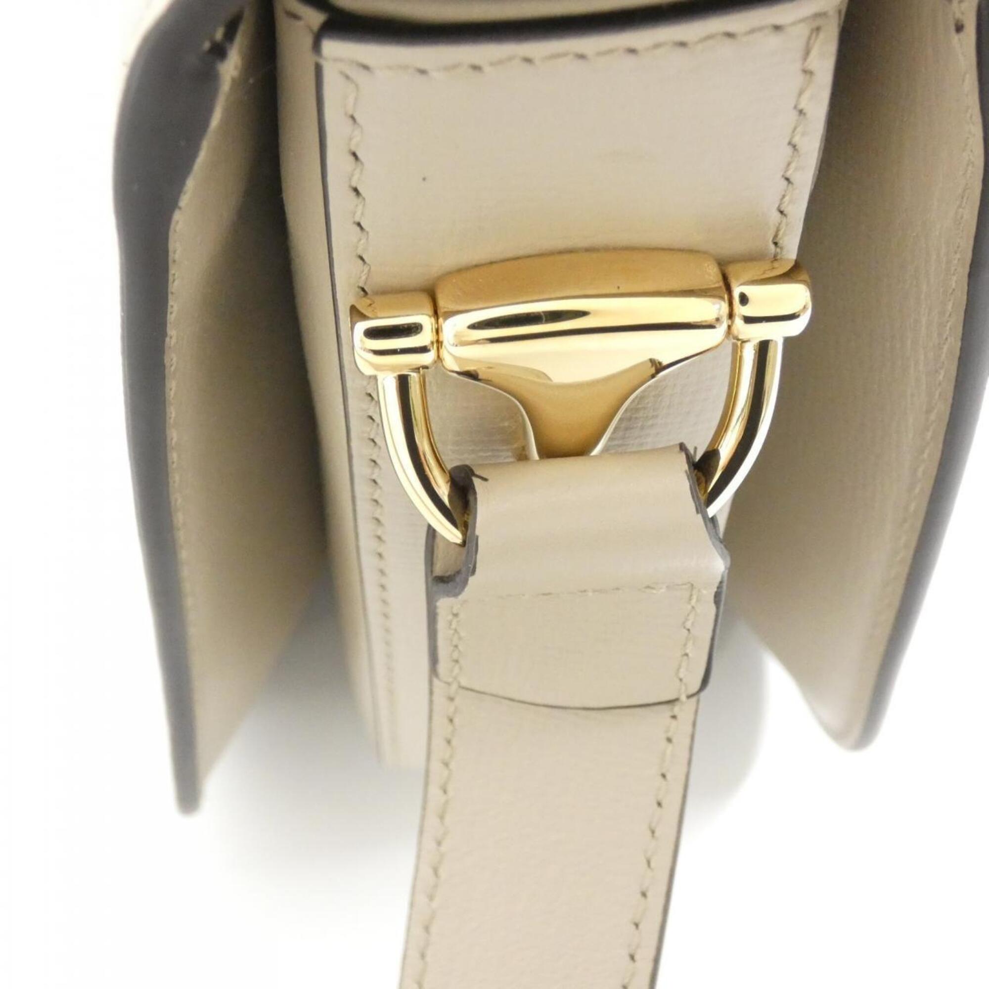 Gucci Beige Leather Shoulder Bag (Pre-Owned)