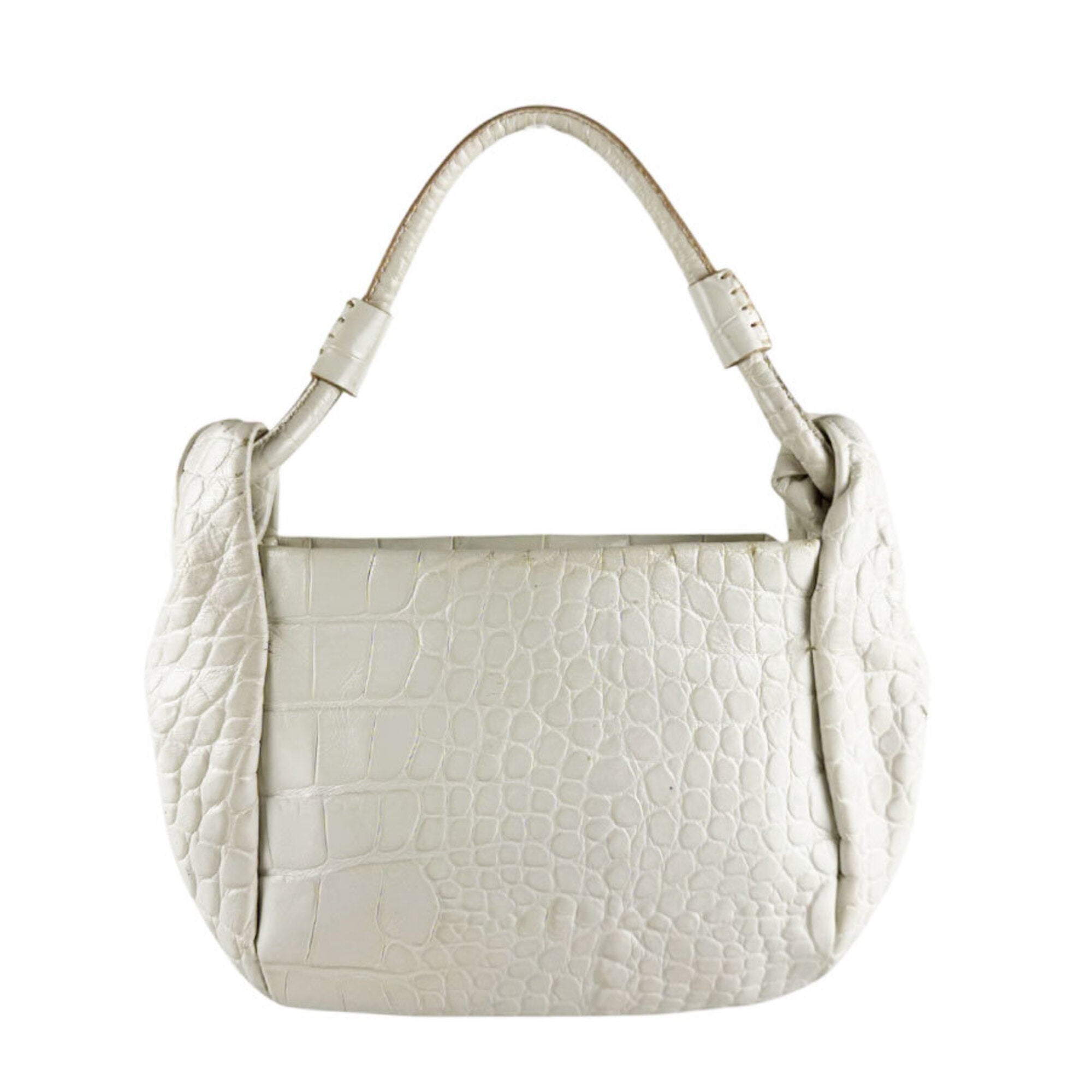 Prada Off-White Leather Handbag (Pre-Owned)
